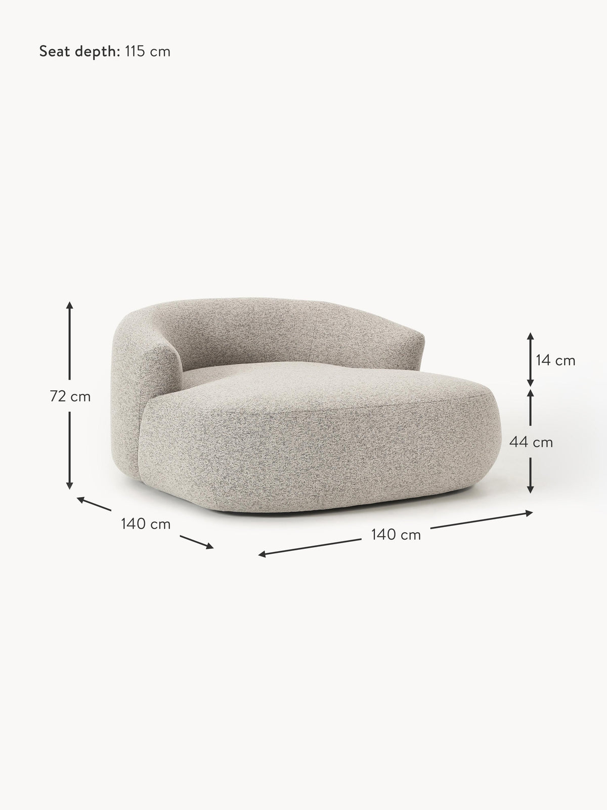 Sofia XL Bouclé Lounge Chair