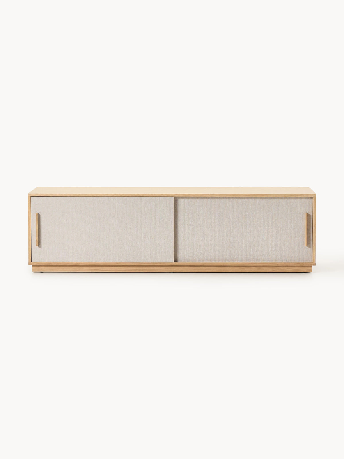 Wisp Wooden TV Stand with Upholstered Front