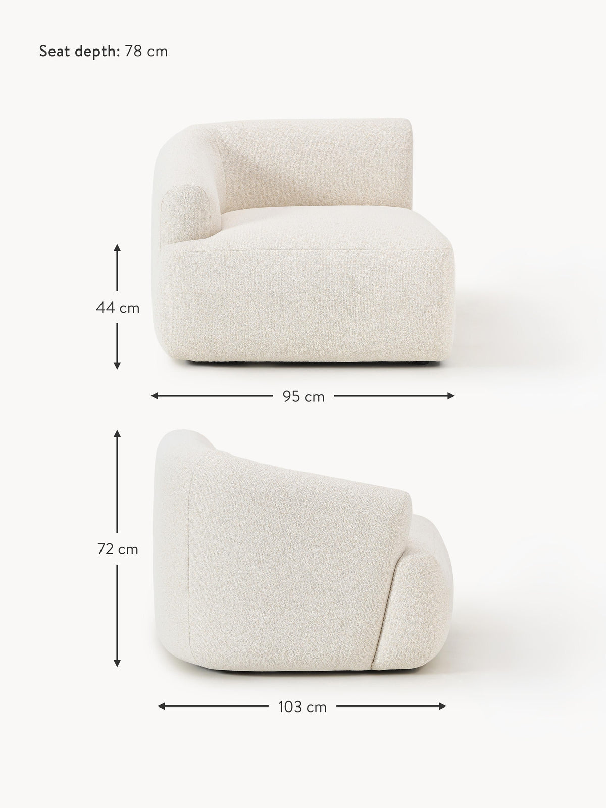 Sofia Bouclé Corner Module
