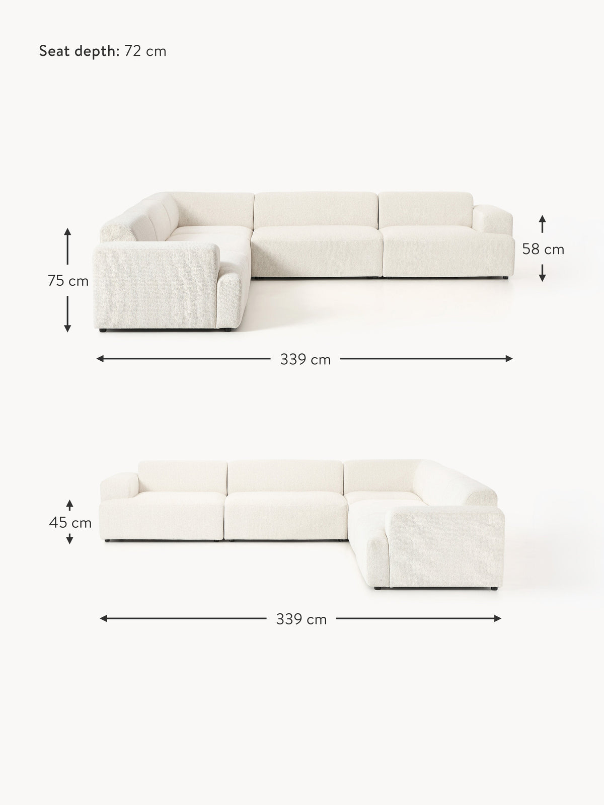 Melva XL Corner Sofa