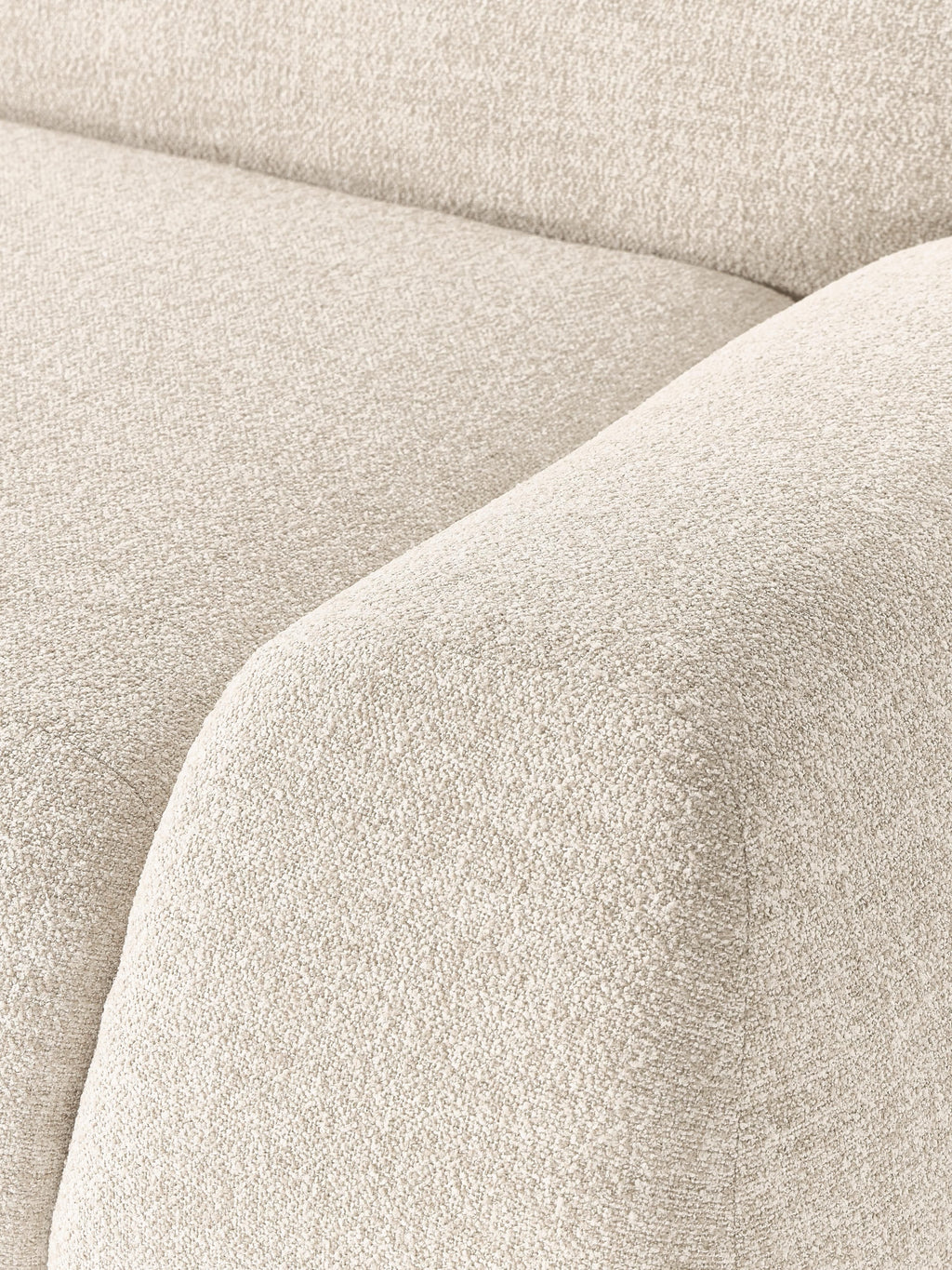 Wolke Modular Bouclé Corner Sofa (4-seater)