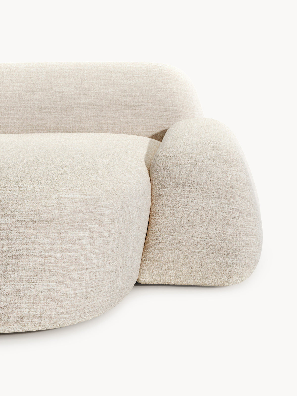 Wolke Modular Bouclé Corner Sofa (4-seater)