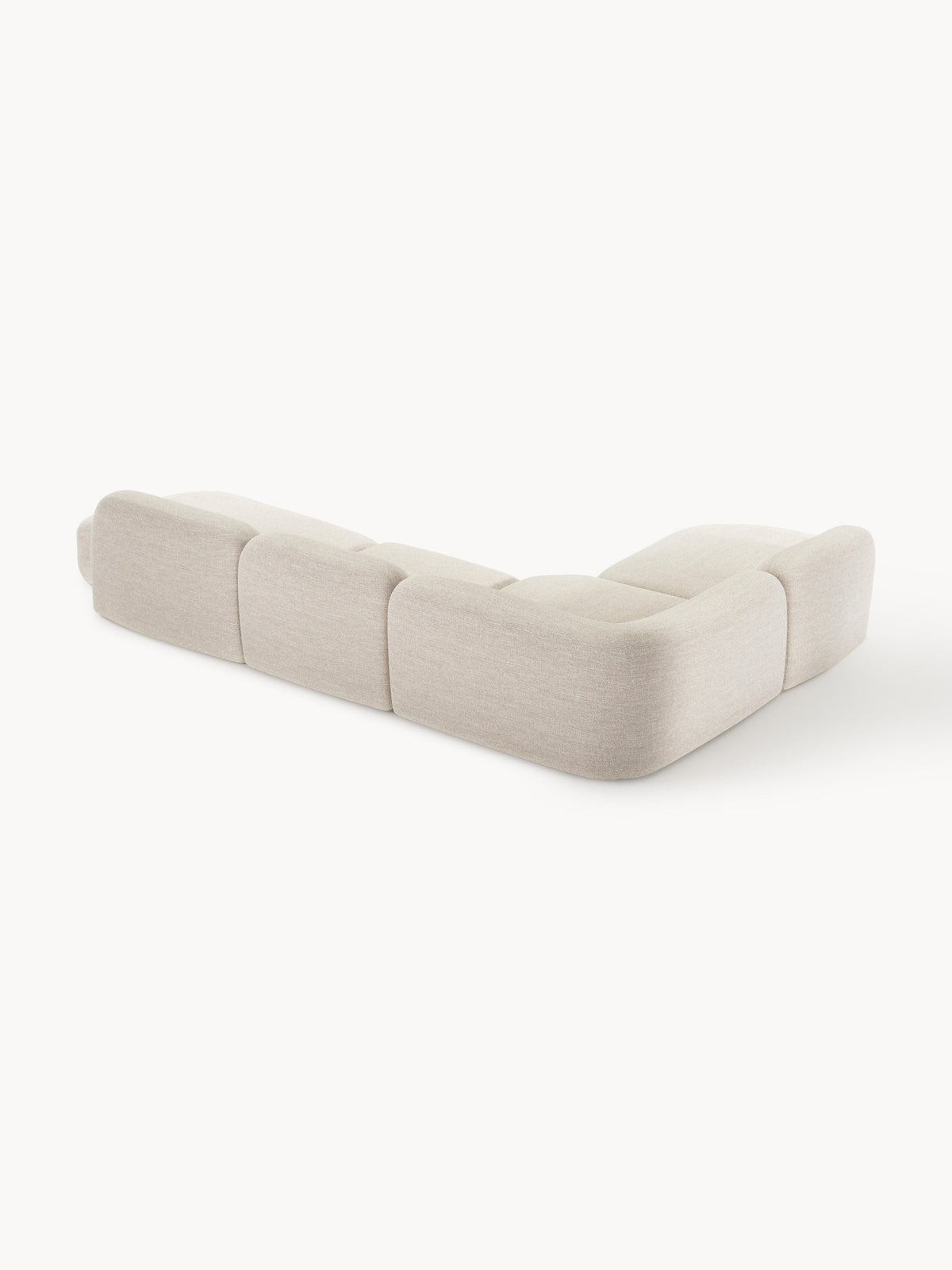 Wolke XL Modular Bouclé Corner Sofa with Chaise Ends
