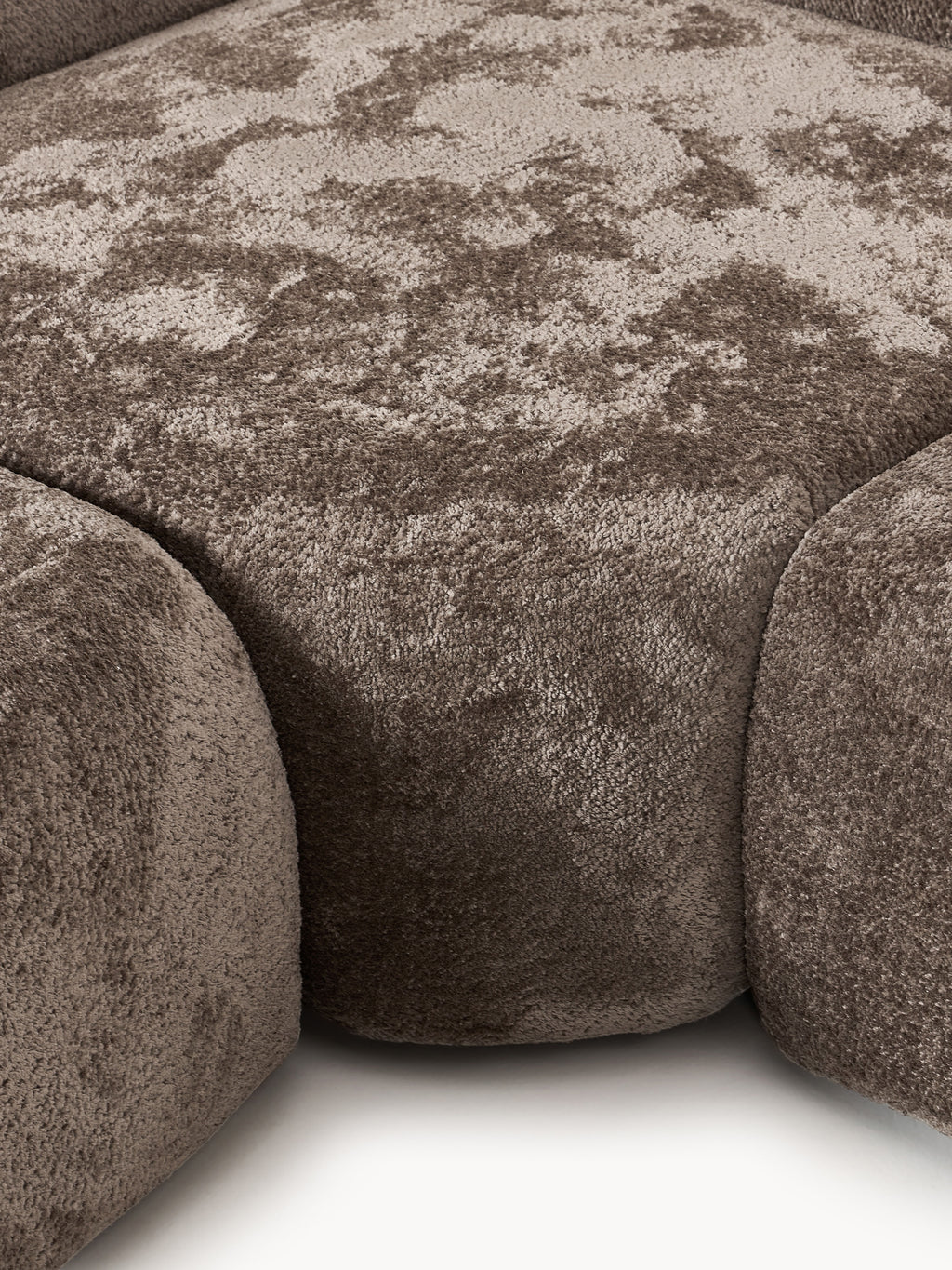 Wolke Modular Teddy Bouclé Corner Sofa (4-seater) with Chaise End
