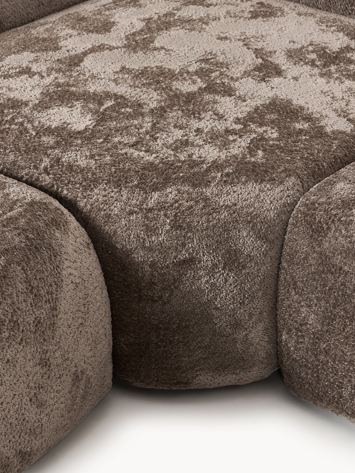 Wolke Modular Teddy Bouclé Corner Sofa (4-seater) with Chaise End