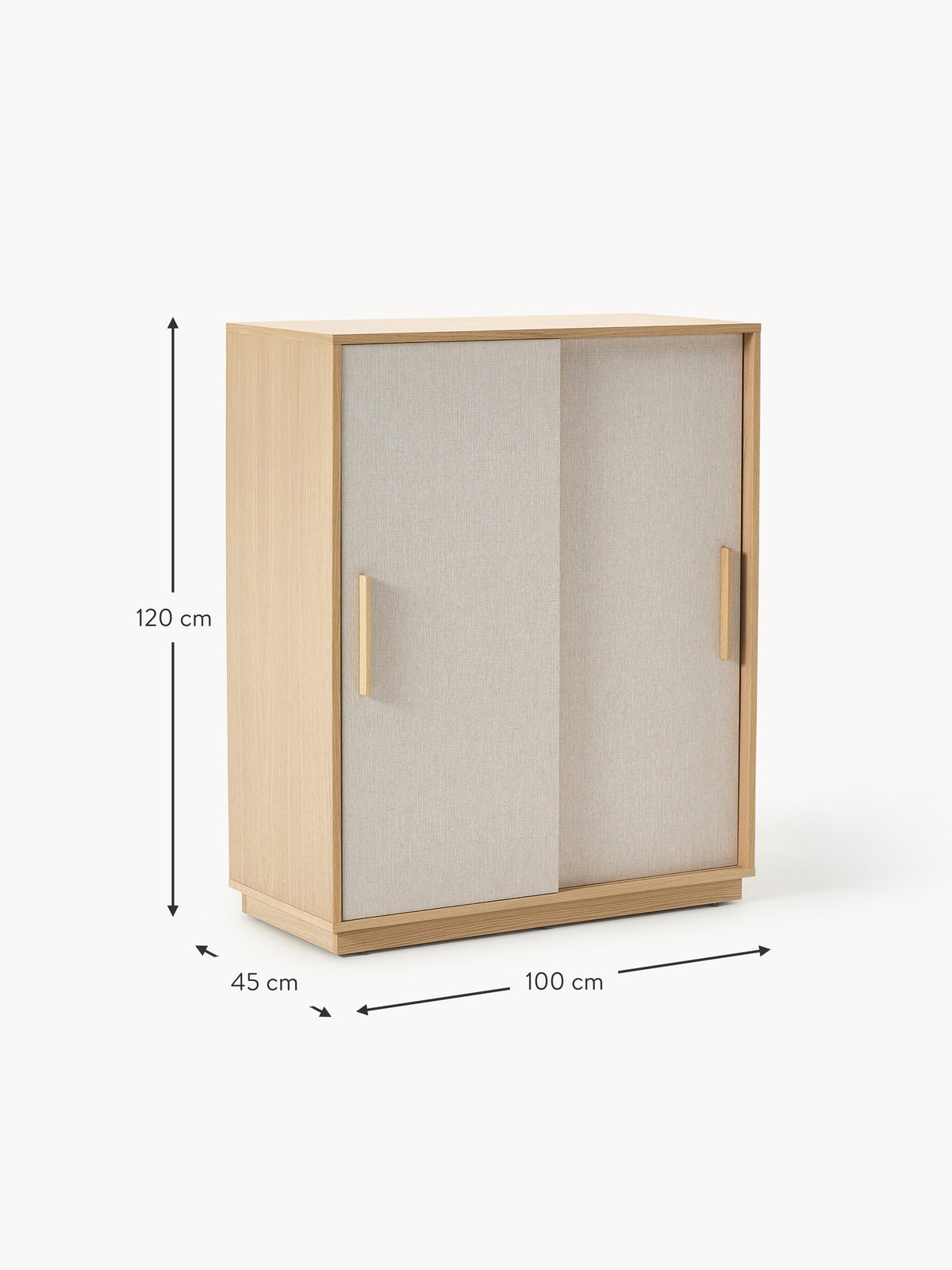 Wisp Wooden Highboard with Upholstered Front