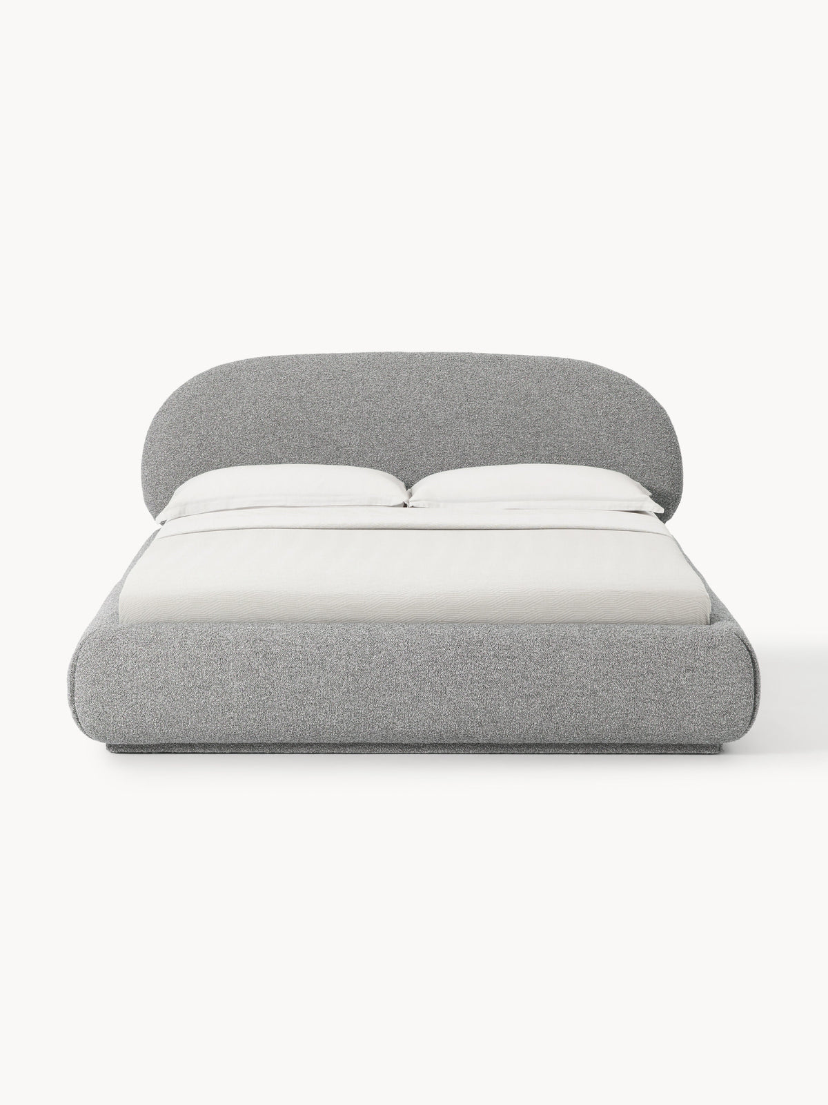 Alba Upholstered Bouclé Bed with Storage