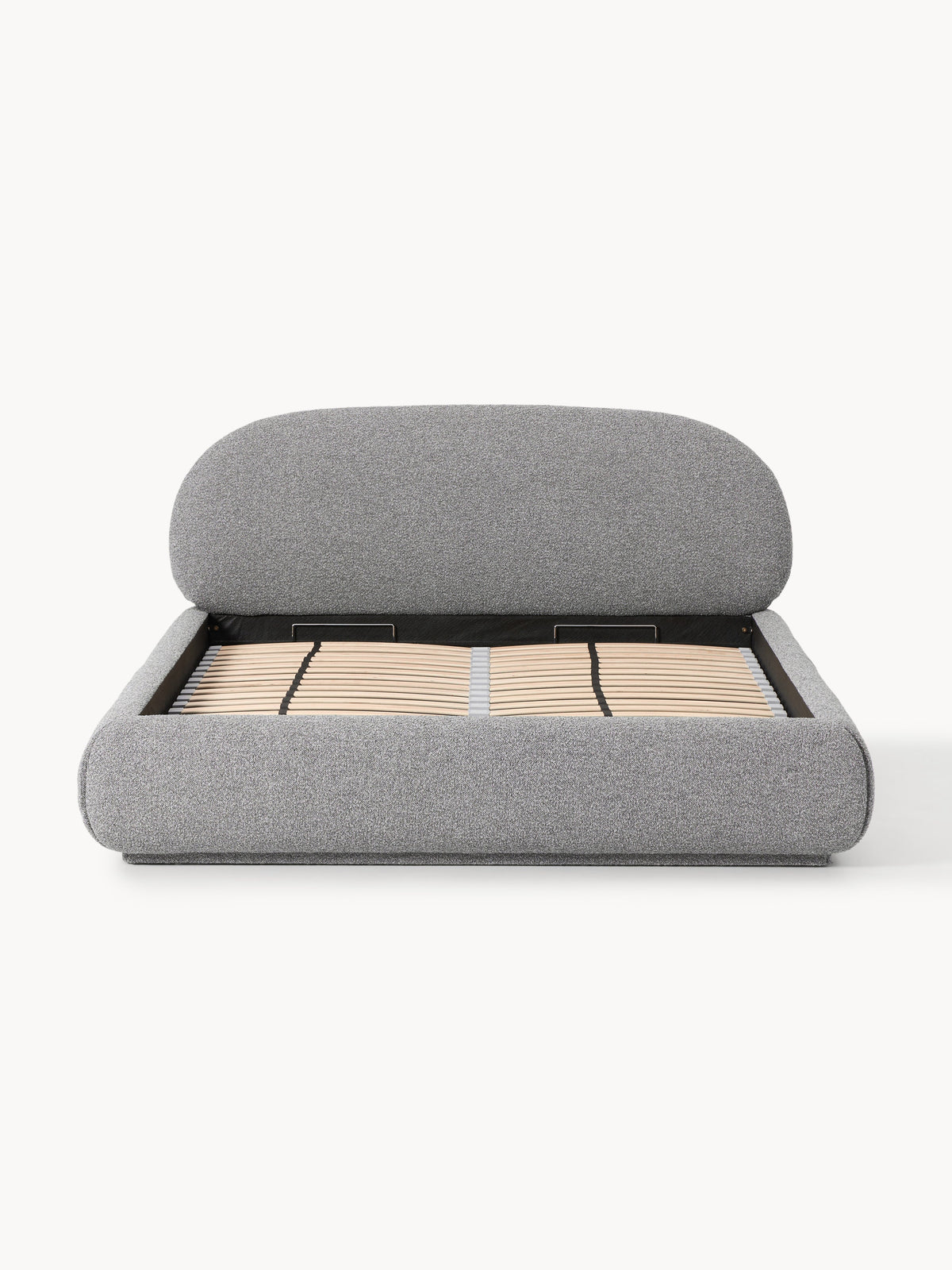 Alba Upholstered Bouclé Bed with Storage