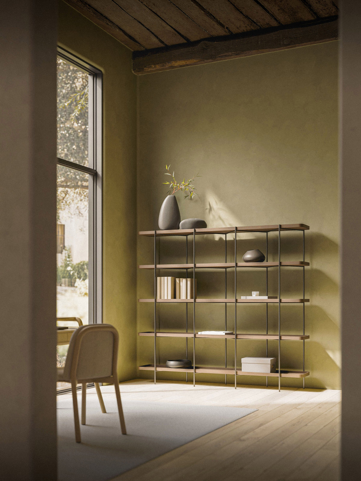 Renee Large Wooden Shelving Unit