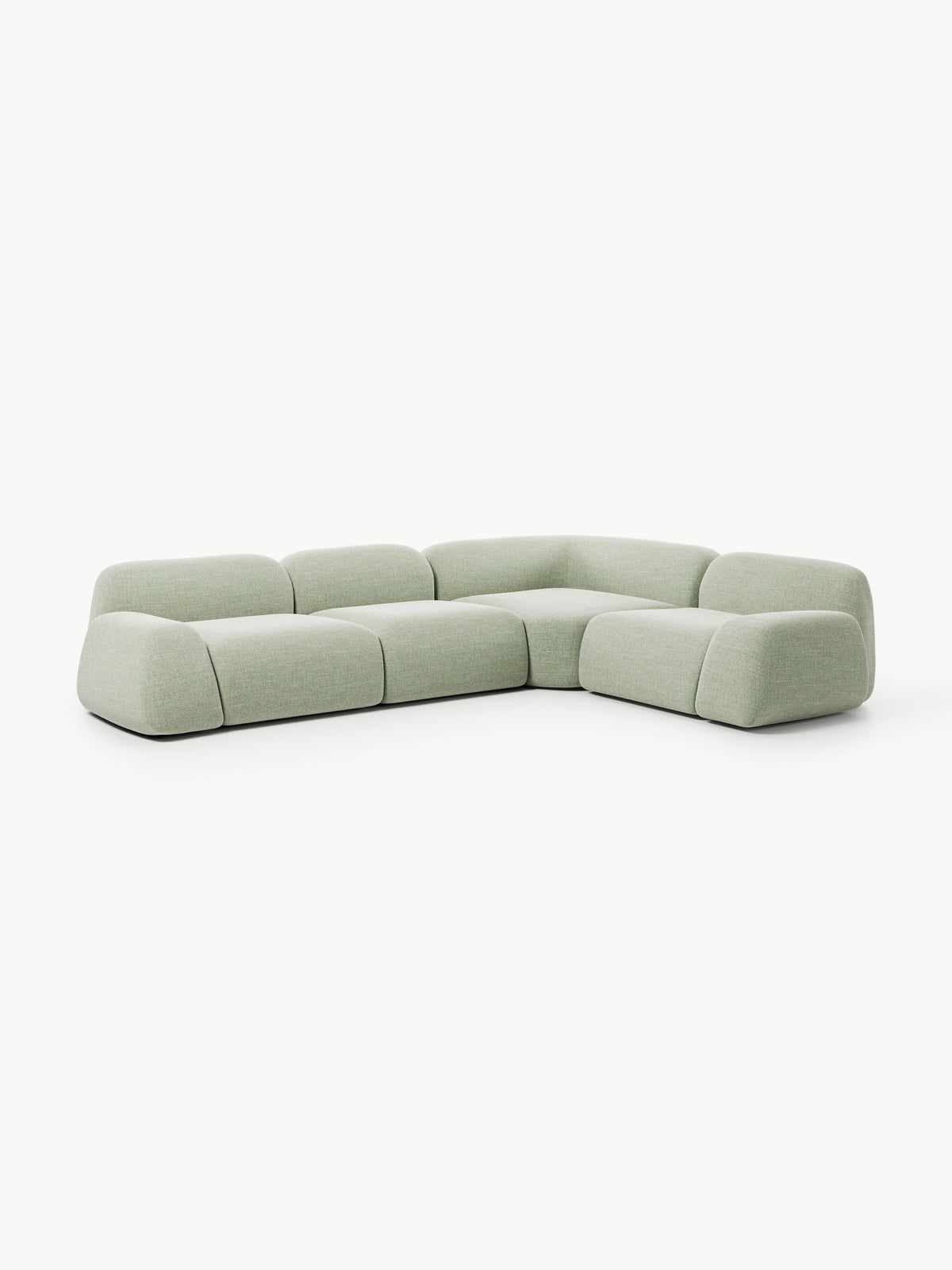 Wolke Modular Bouclé Corner Sofa (4-seater)