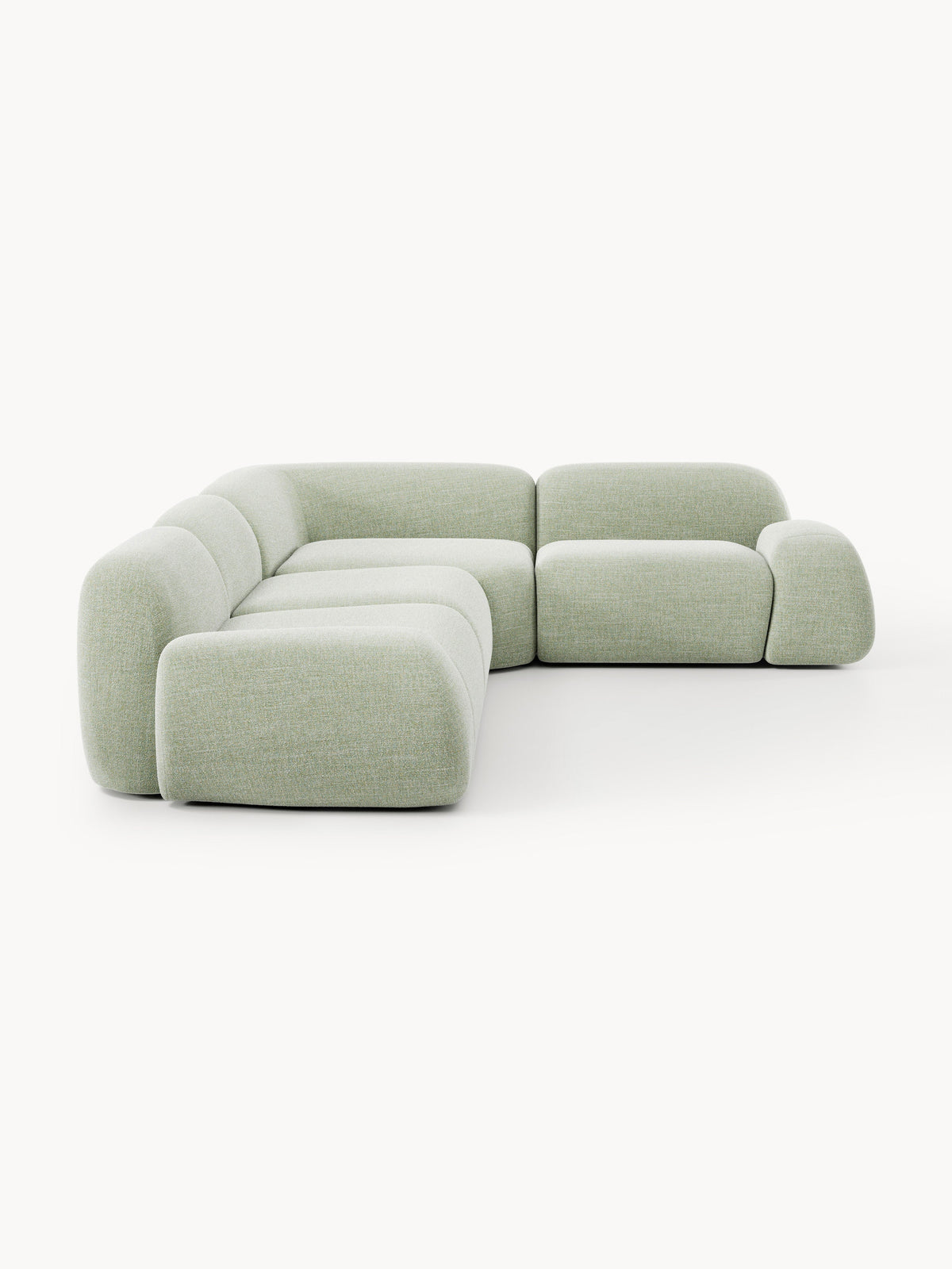 Wolke Modular Bouclé Corner Sofa (4-seater)