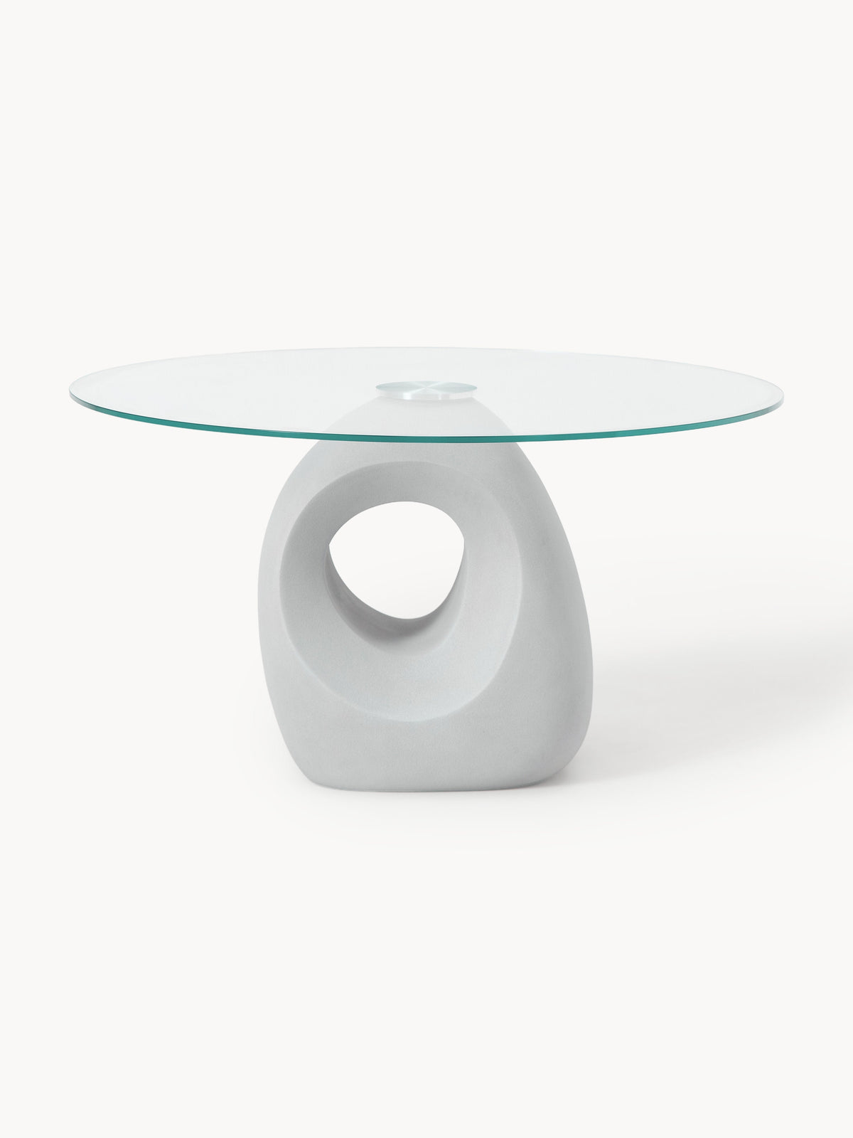 Linus Round Dining Table with Glass Top, in various sizes