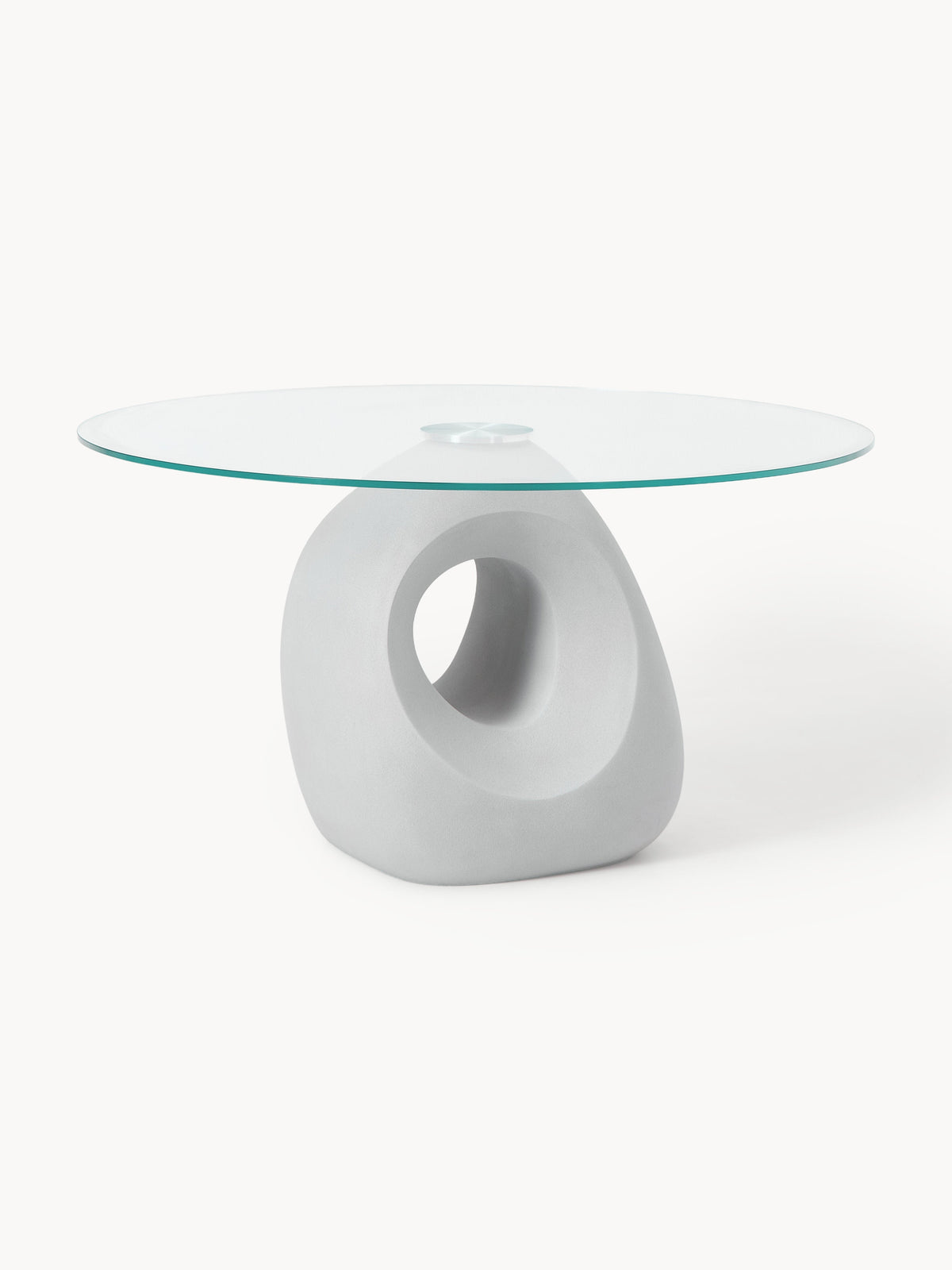 Linus Round Dining Table with Glass Top, in various sizes