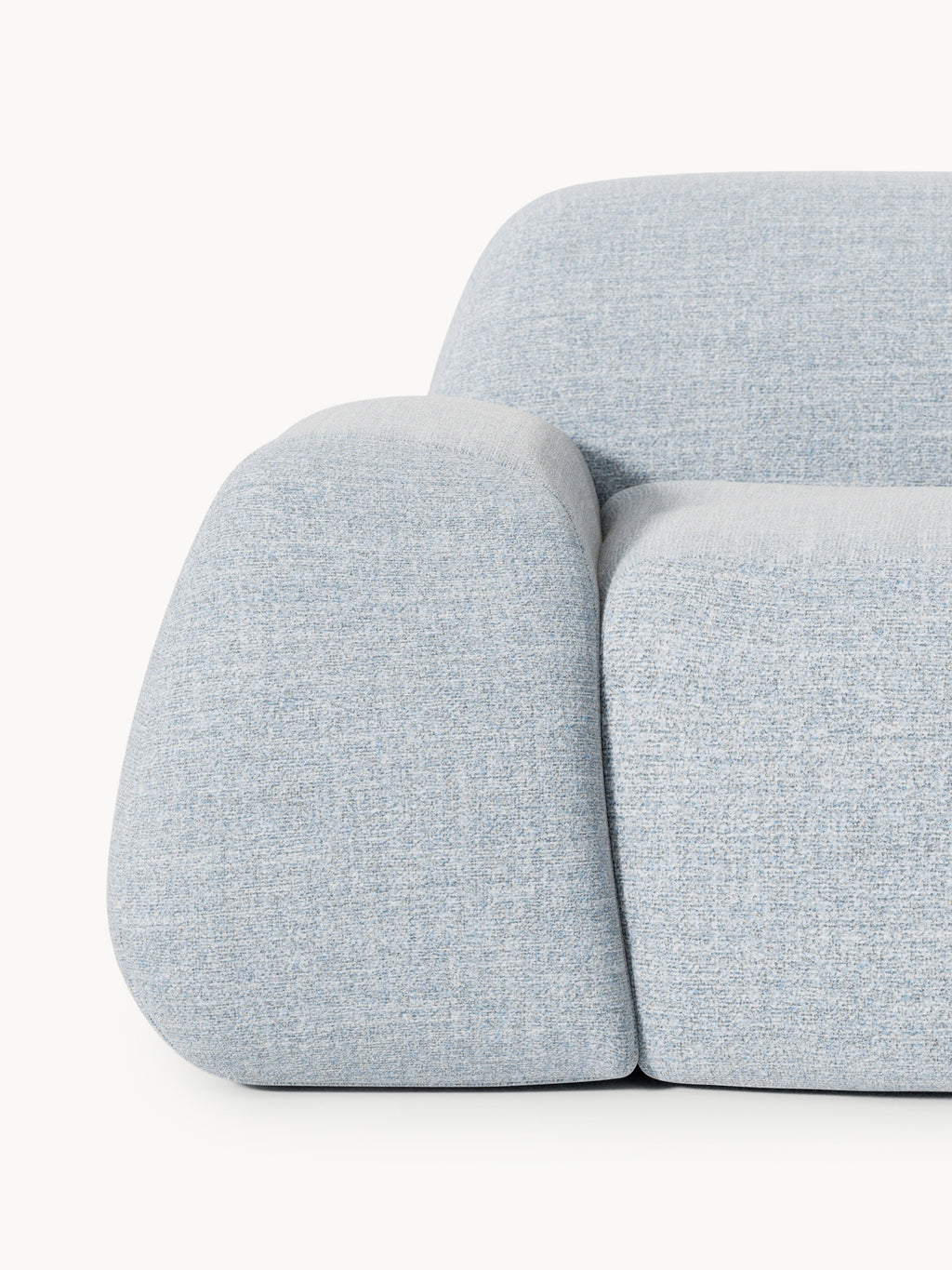 Wolke Modular Bouclé Chaise (3-seater)