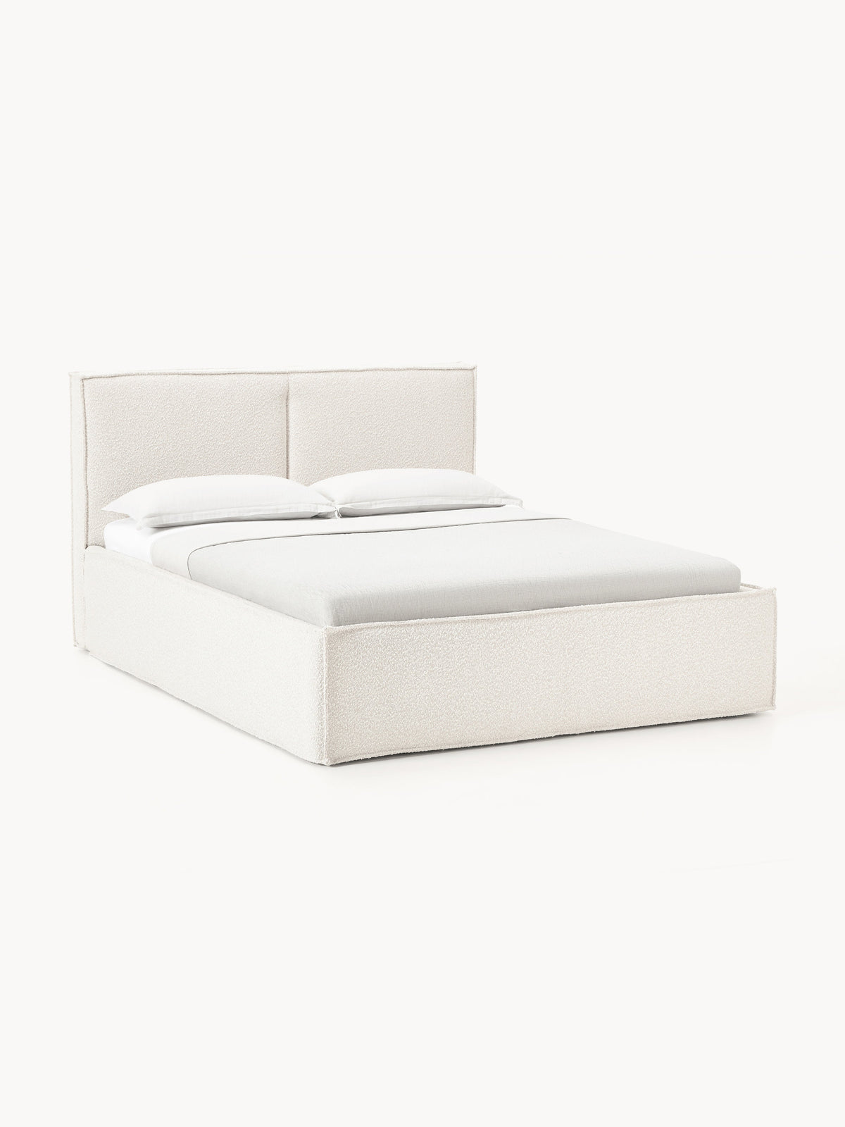 Dream Upholstered Bouclé Bed with Storage