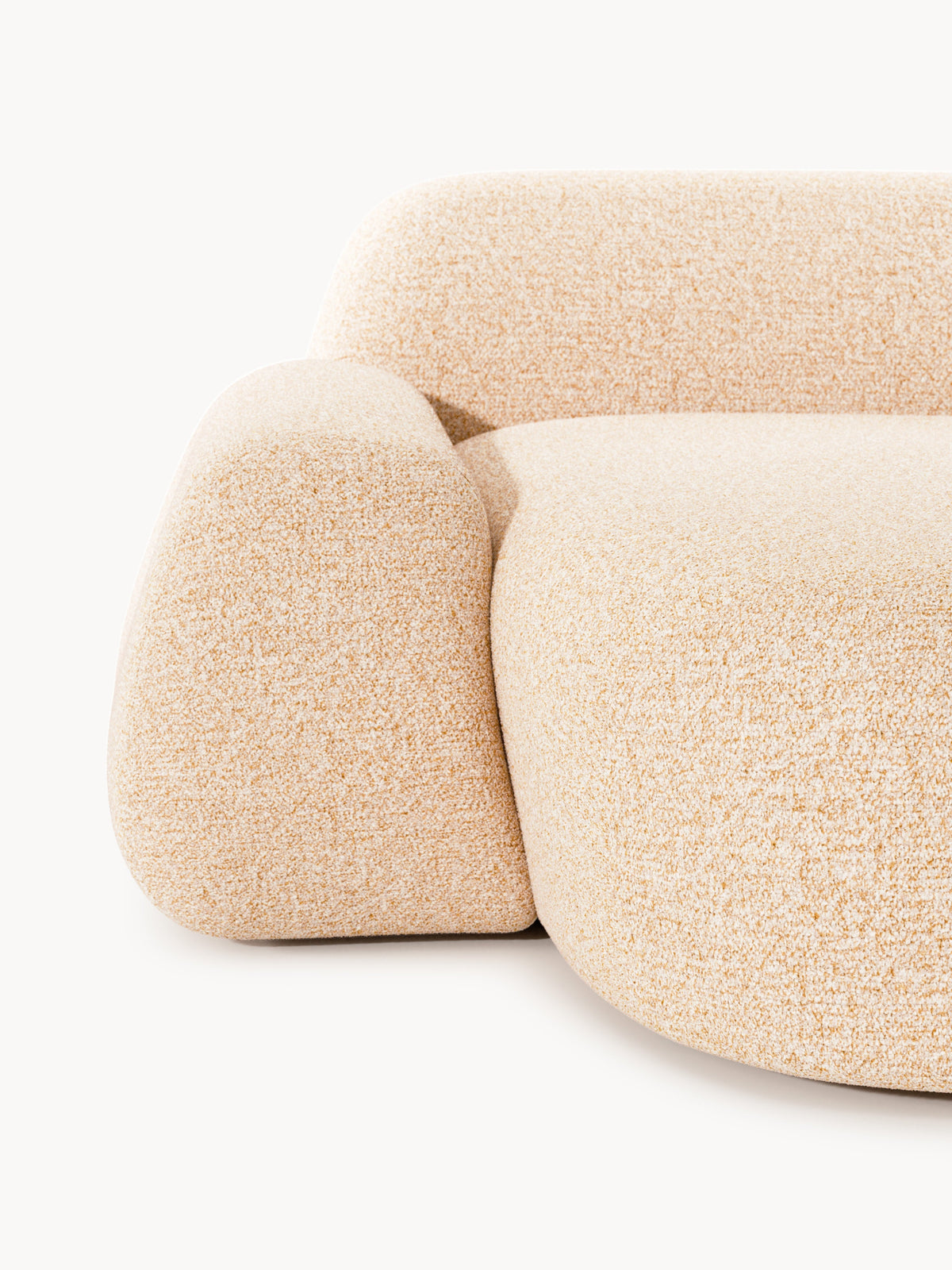 Wolke Modular Bouclé Corner Sofa (3-seater)