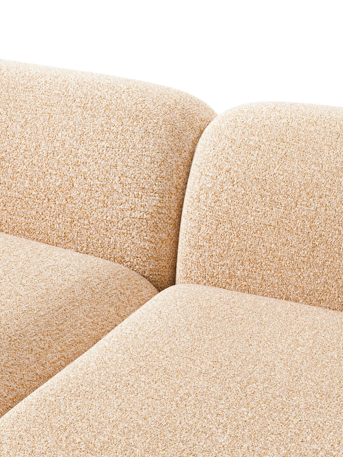 Wolke Modular Bouclé Corner Sofa (3-seater)
