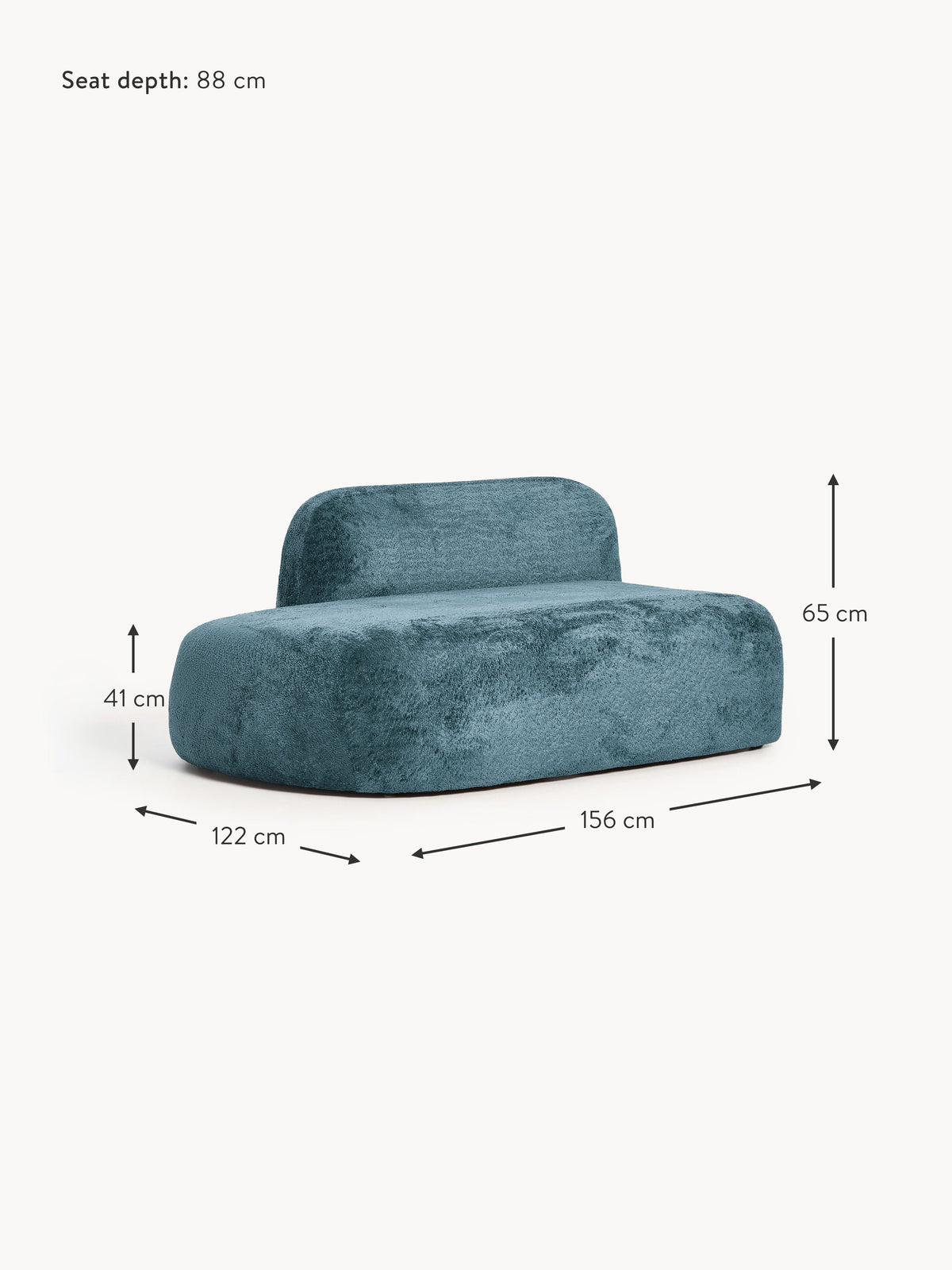 Wolke Teddy Bouclé Chaise Module