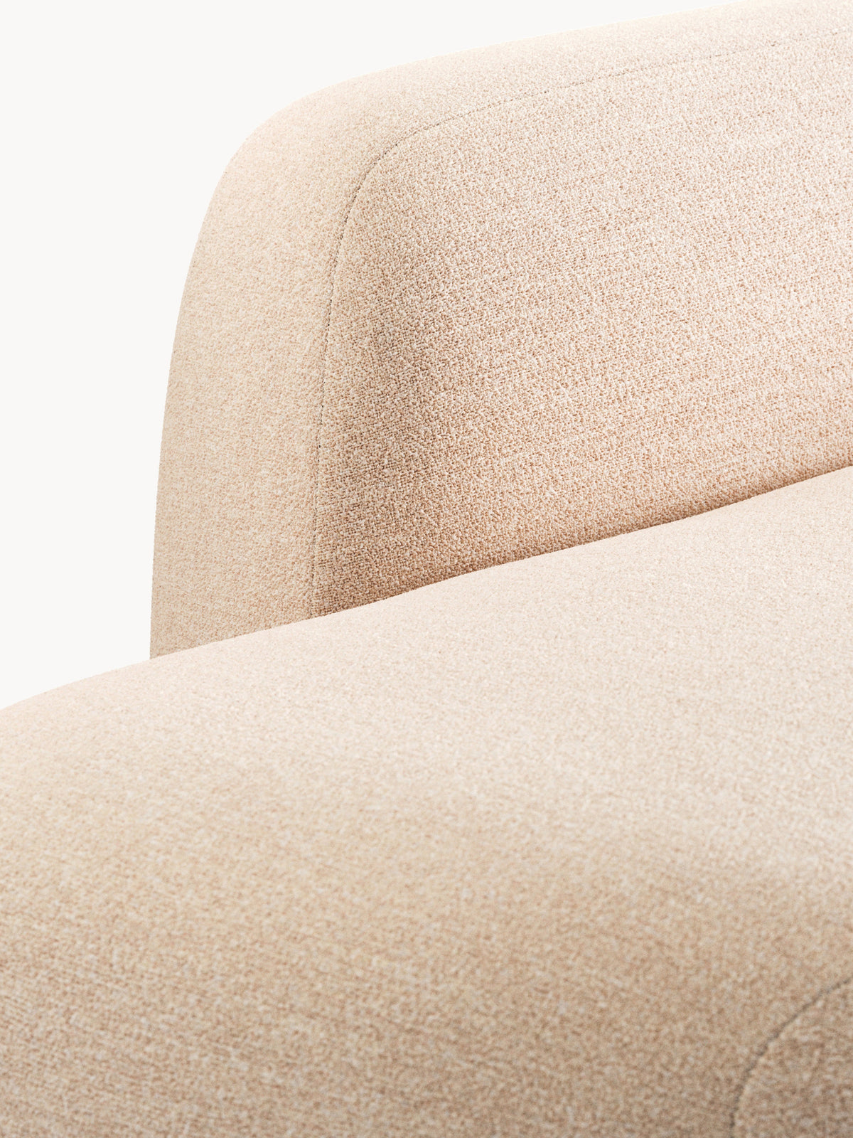 Wolke Modular Bouclé Chaise (3-seater)