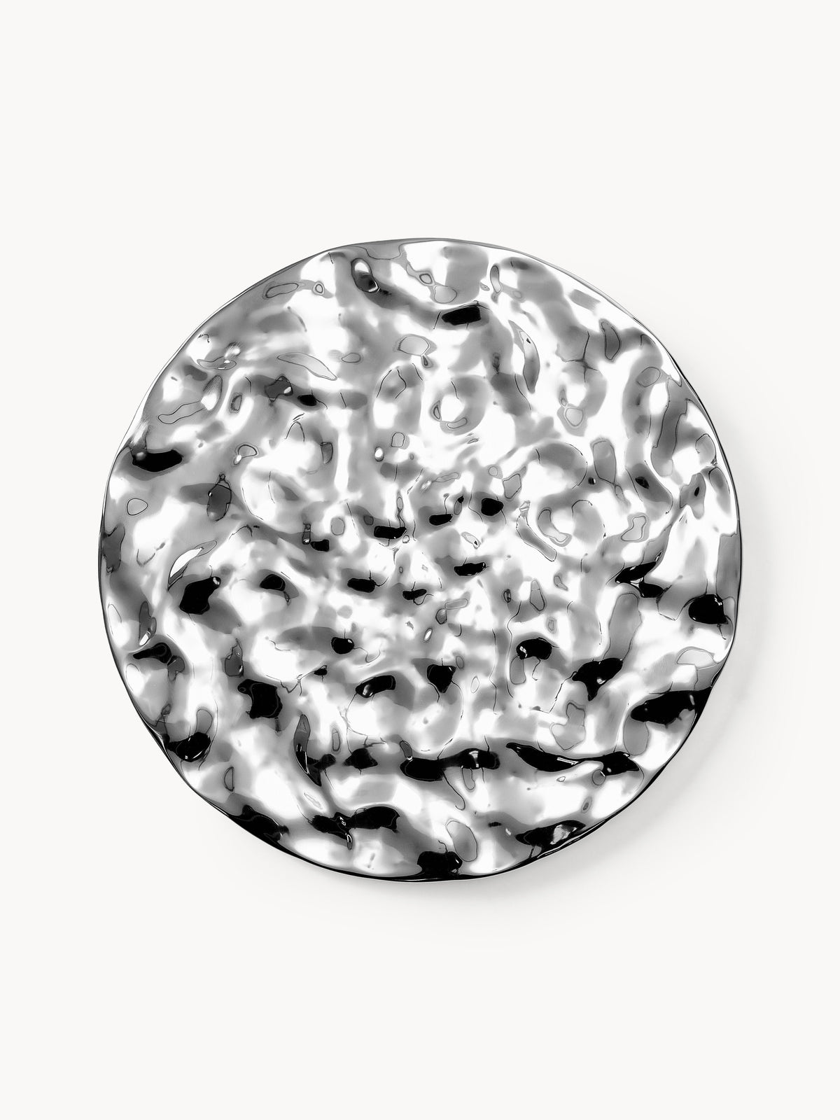 Gallery image 1 - Wall Object Splash with Hammered Surface, Ø 120 cm