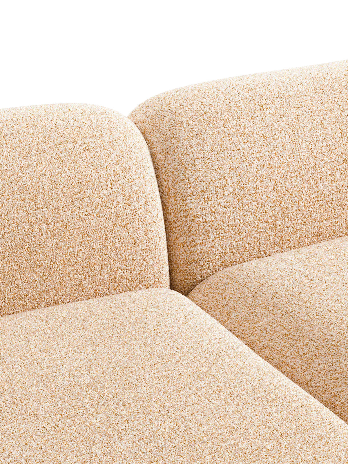 Wolke XL Modular Bouclé Corner Sofa with Chaise End
