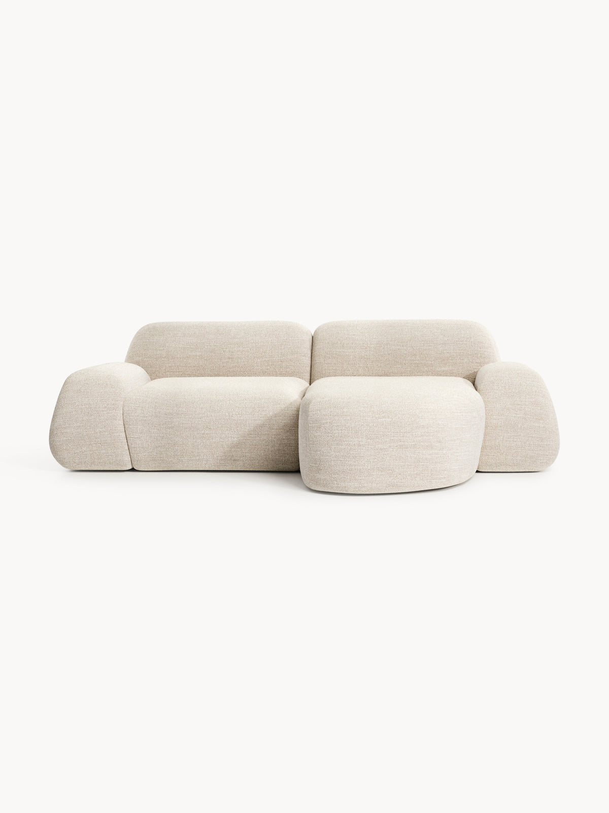 Wolke Modular Bouclé Corner Sofa (3-seater)