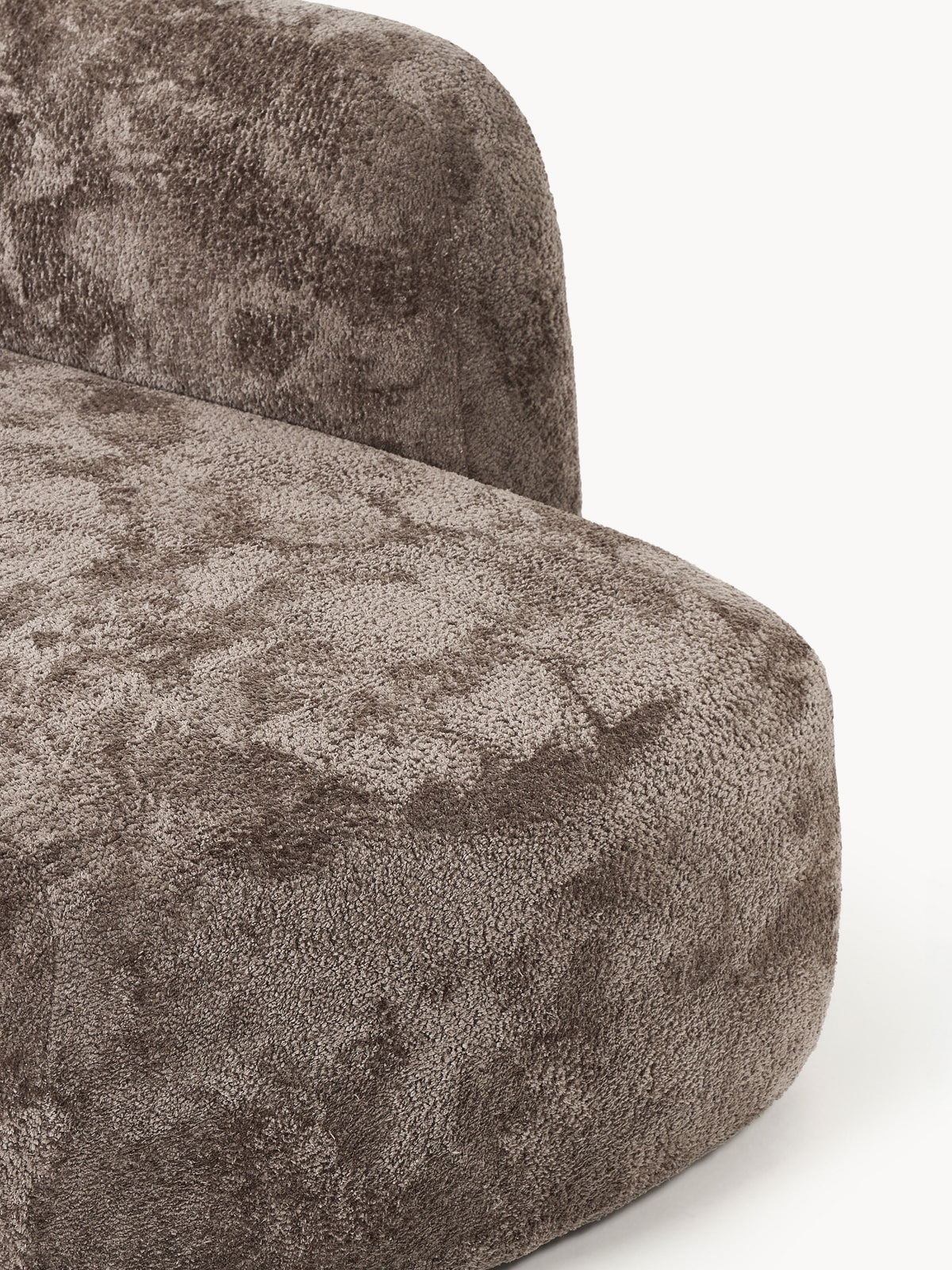 Wolke XL Modular Teddy Bouclé Corner Sofa with Chaise End