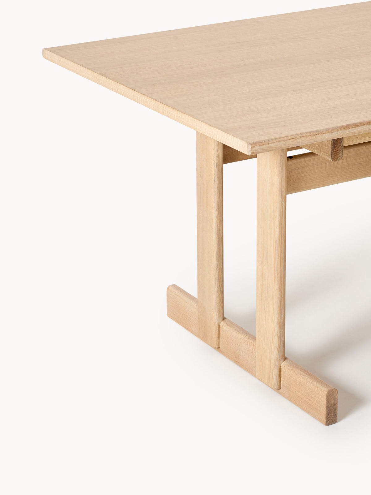 Brynn Extendable Oak Wood Dining Table, in various sizes