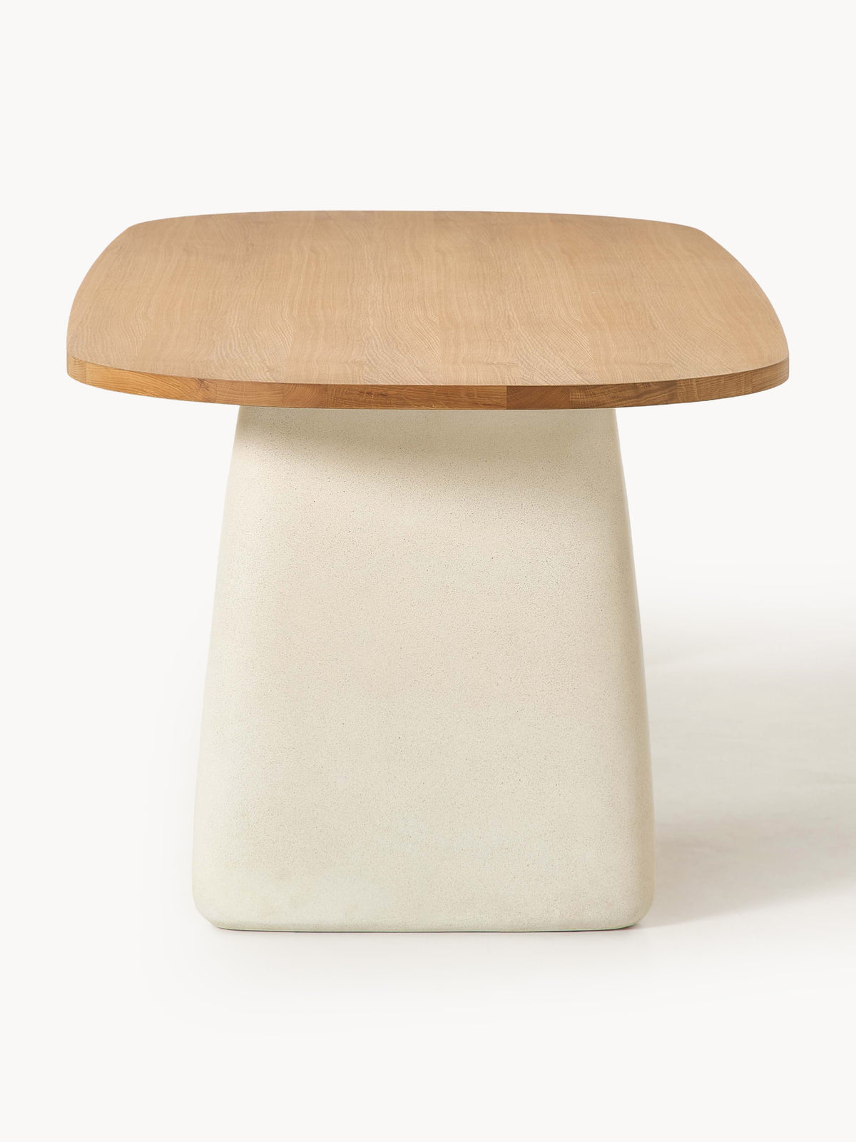 Dune Oval Oak Wood Dining Table, in various sizes