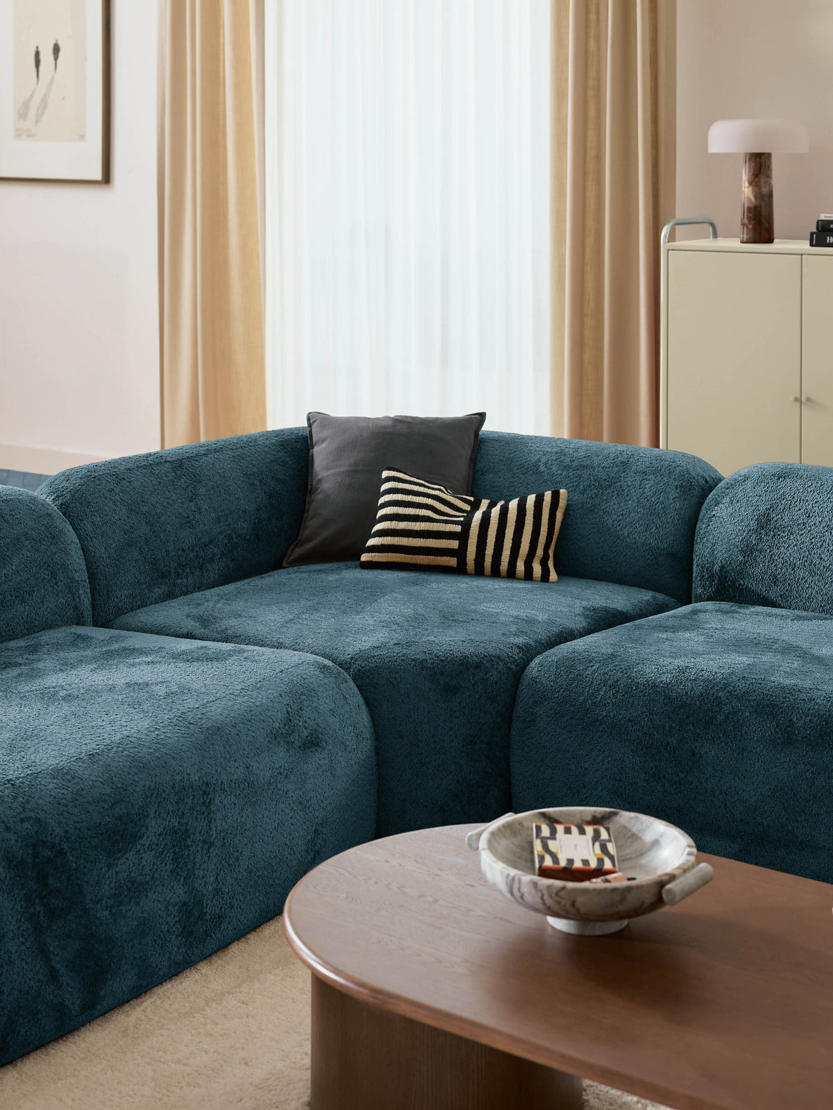 Wolke XL Modular Teddy Bouclé Sofa