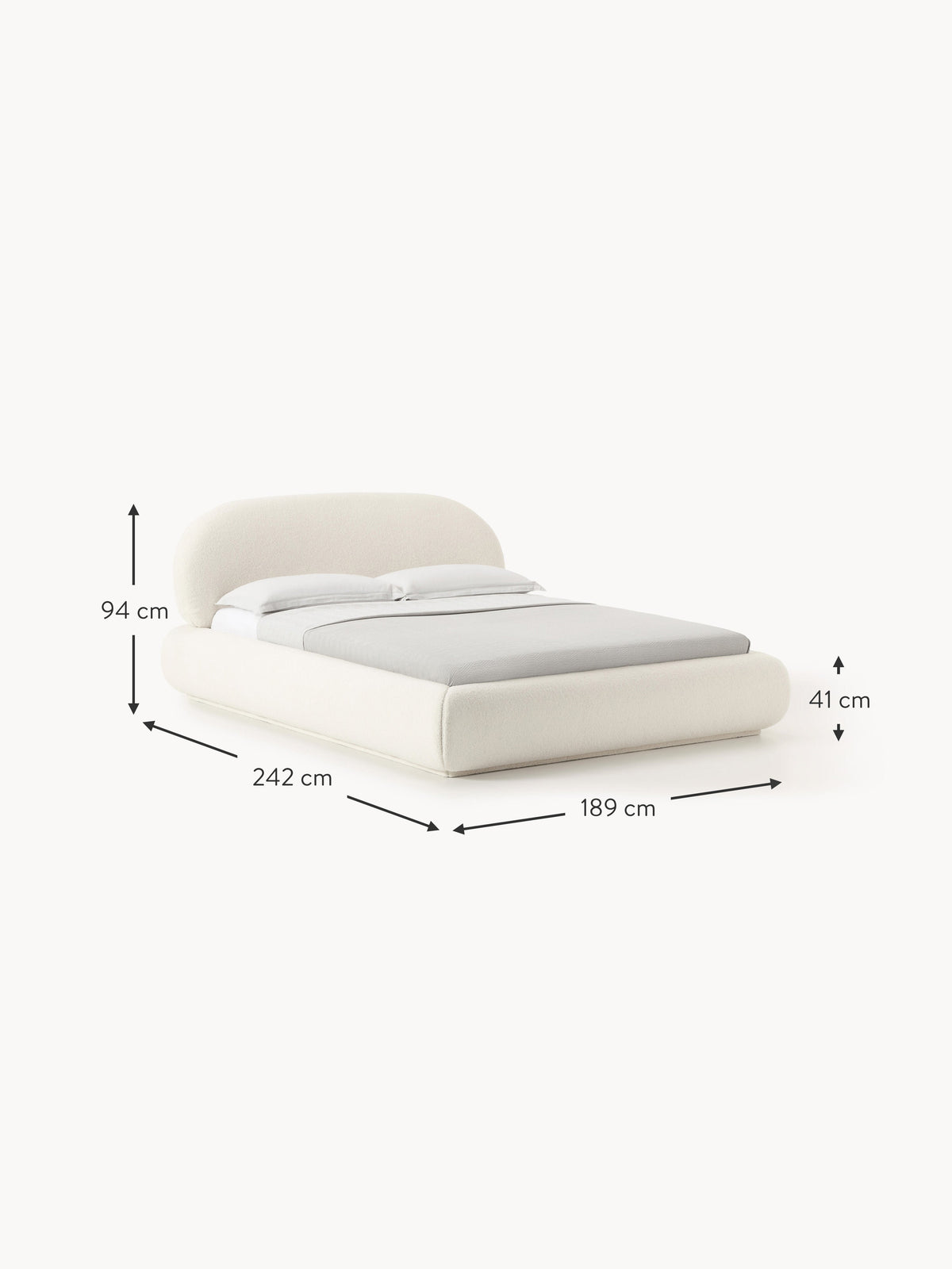 Alba Upholstered Teddy Bed