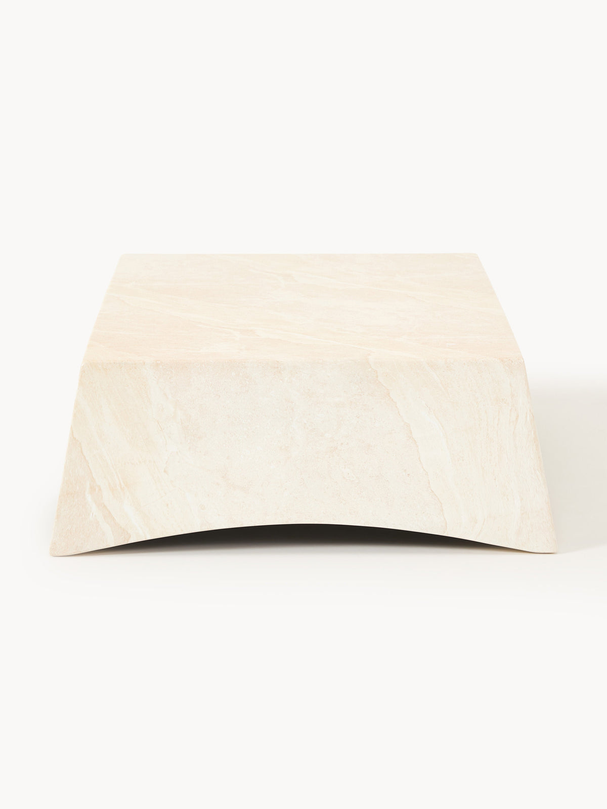 Mohi In- & Outdoor Coffee Table with Travertine Effect, W 120 cm