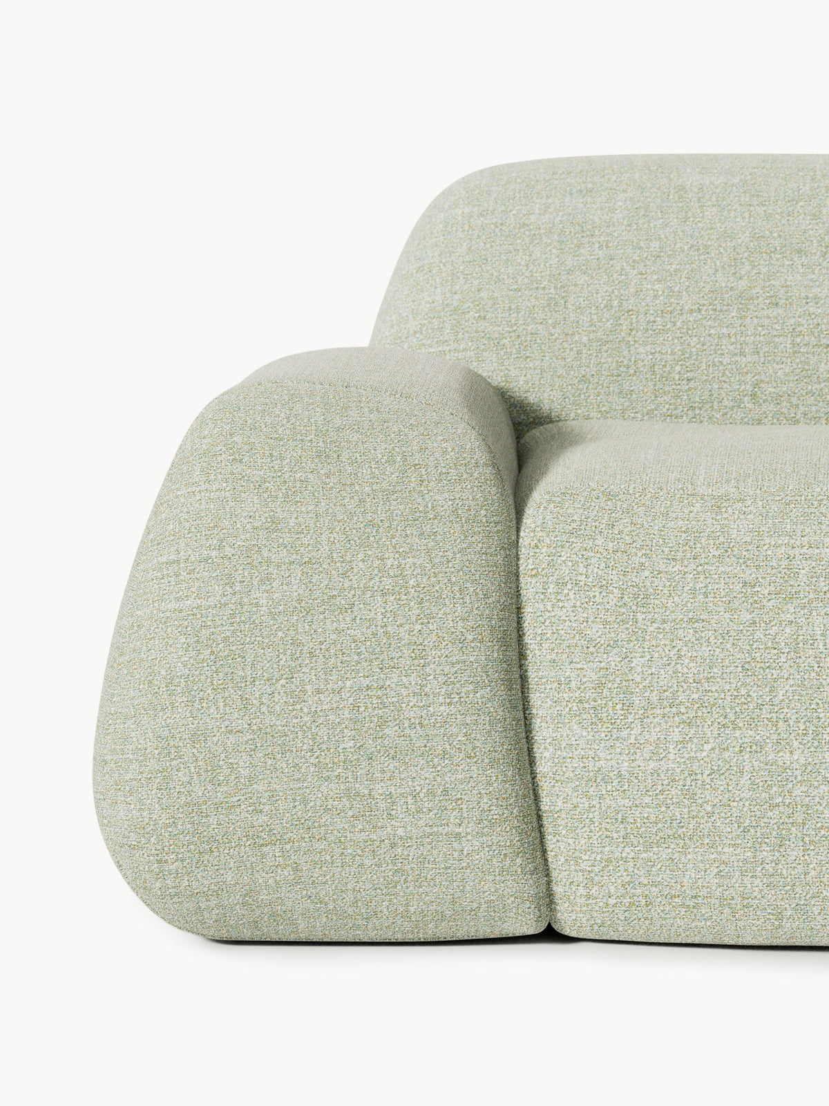 Wolke Modular Bouclé Chaise (3-seater)
