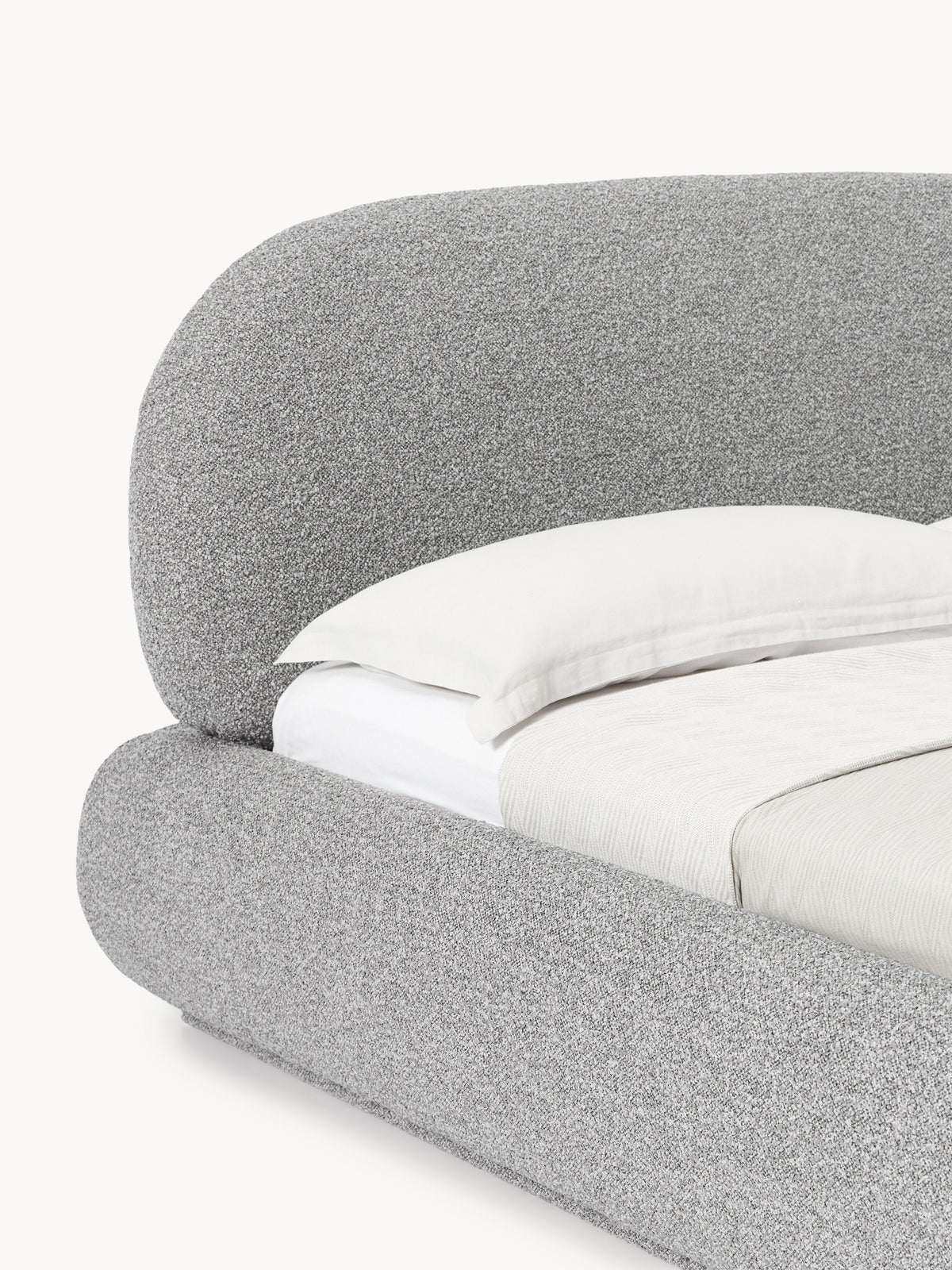 Alba Upholstered Bouclé Bed