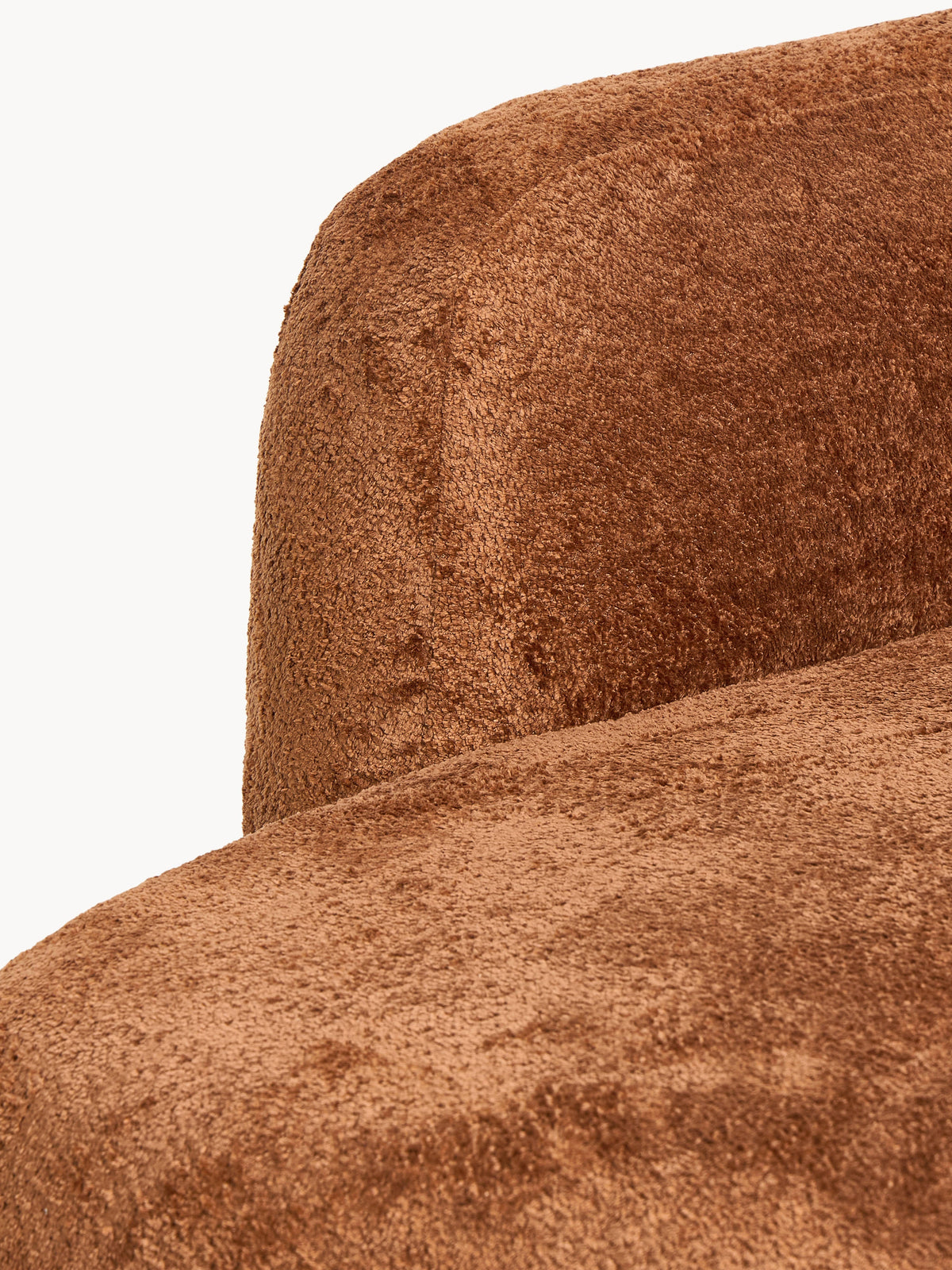 Wolke Teddy Bouclé Sofa (2-seater) with Chaise End