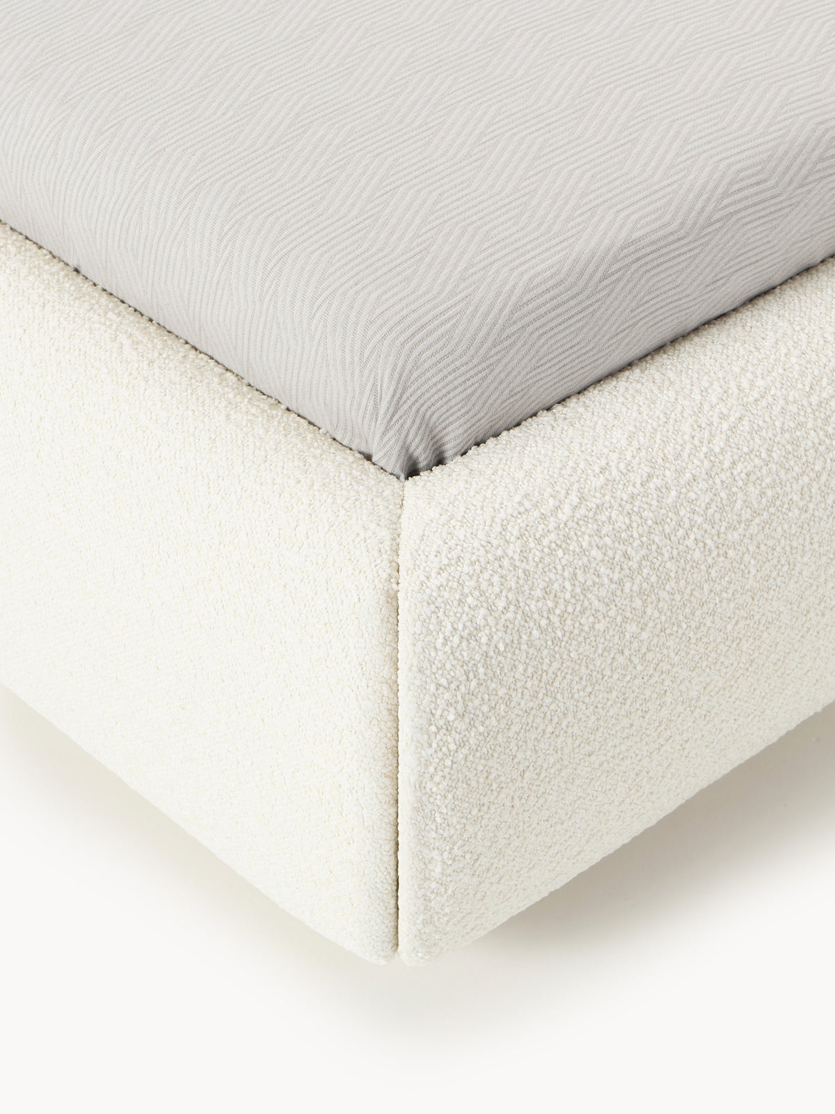 Alba Upholstered Bouclé Bed with Storage