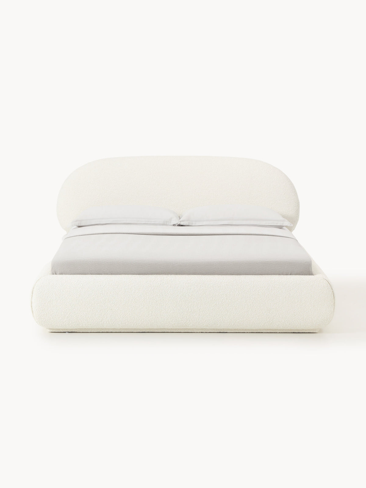 Alba Upholstered Bouclé Bed with Storage