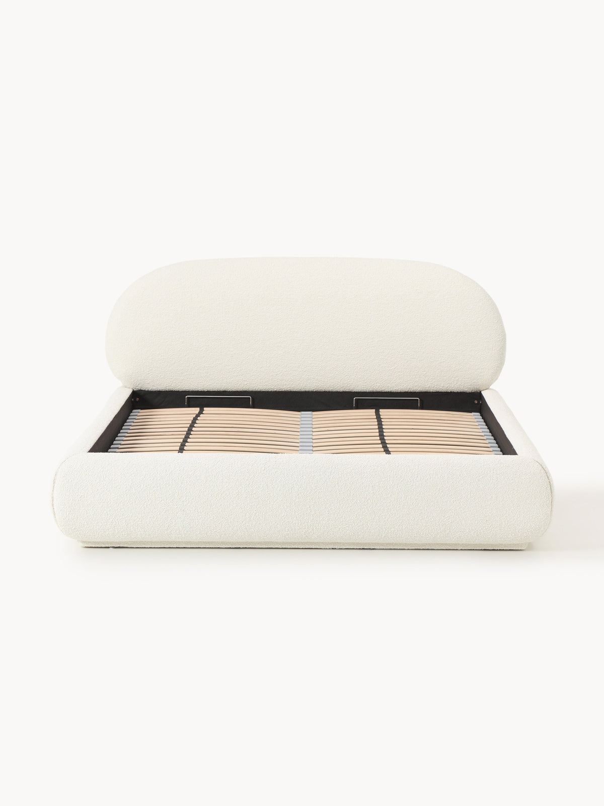 Alba Upholstered Bouclé Bed with Storage