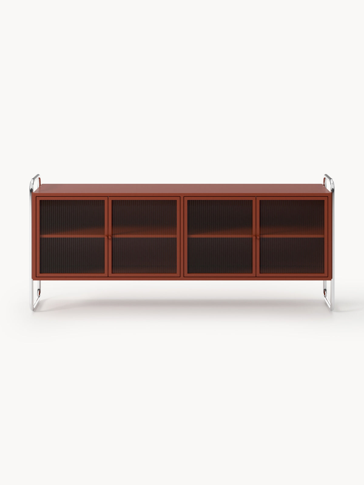 Robyn Metal Sideboard with Glass Front