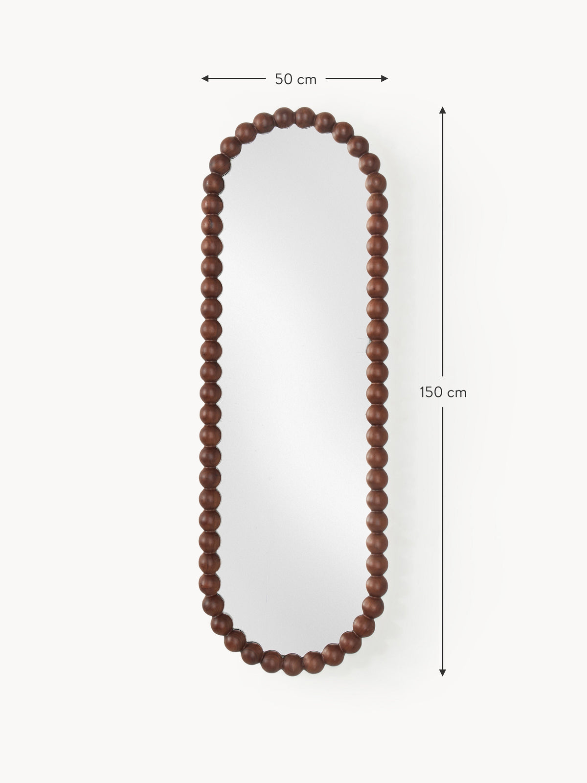 Ayu Full-Length Wall Mirror with Acacia Wood Frame