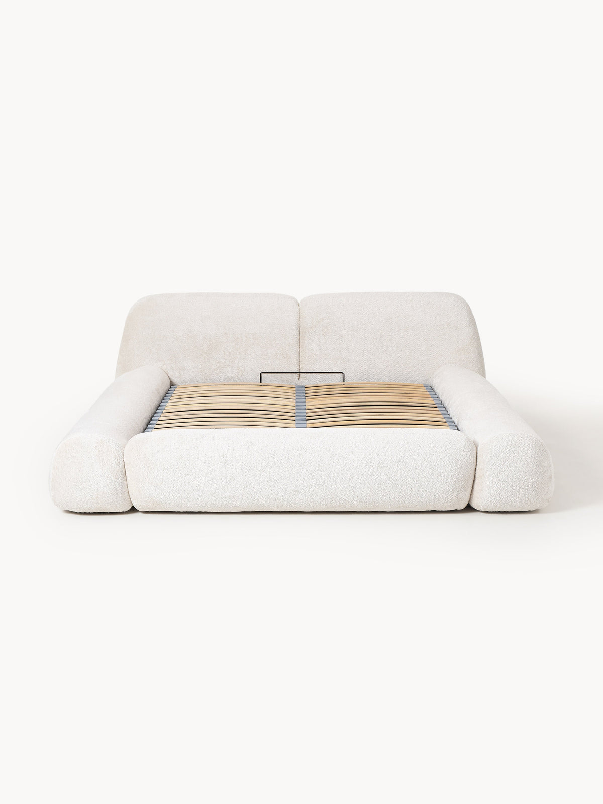 Wolke Upholstered Teddy Bouclé Bed with Storage