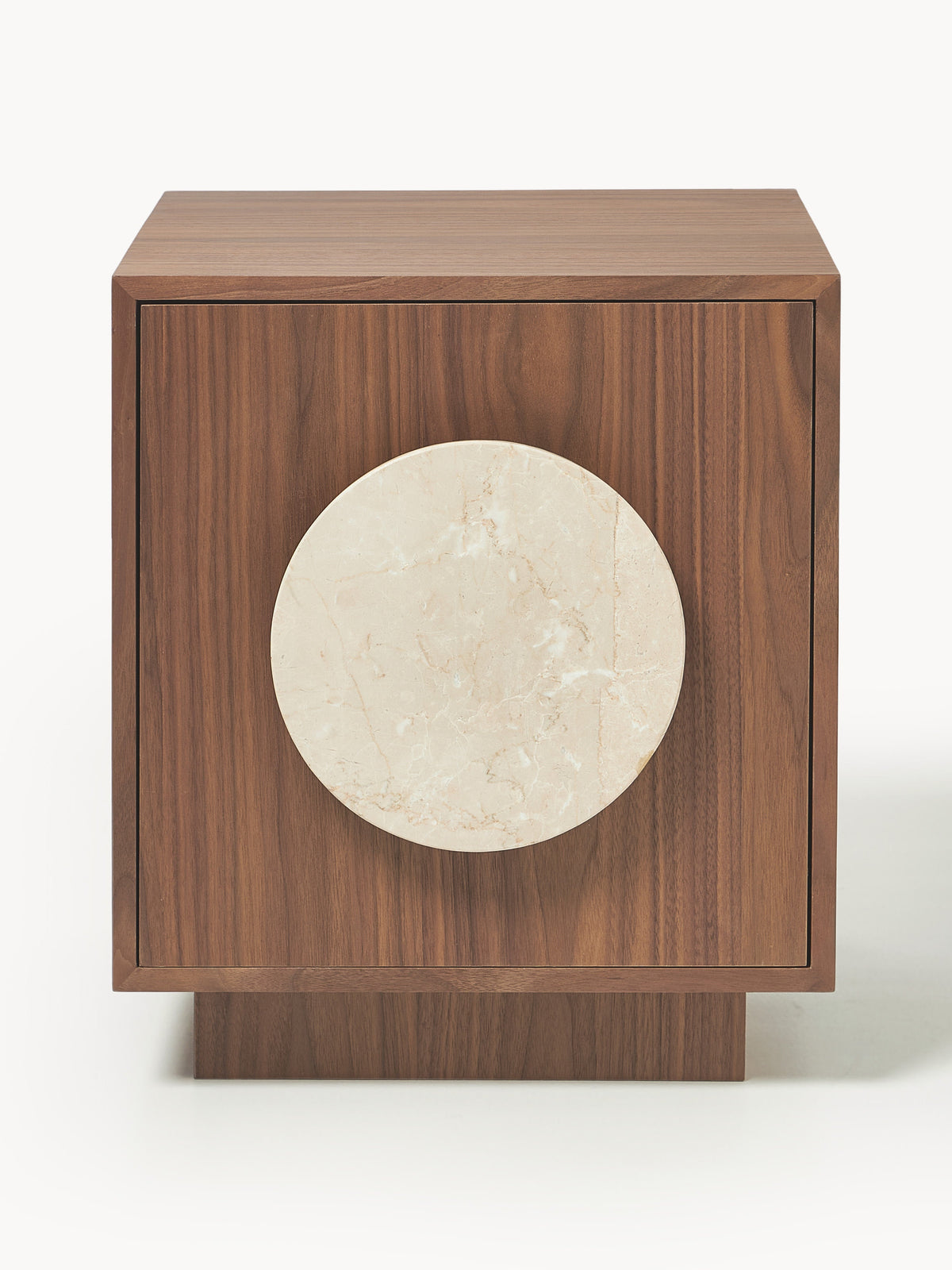 Holden Bedside Table with Travertine Handle