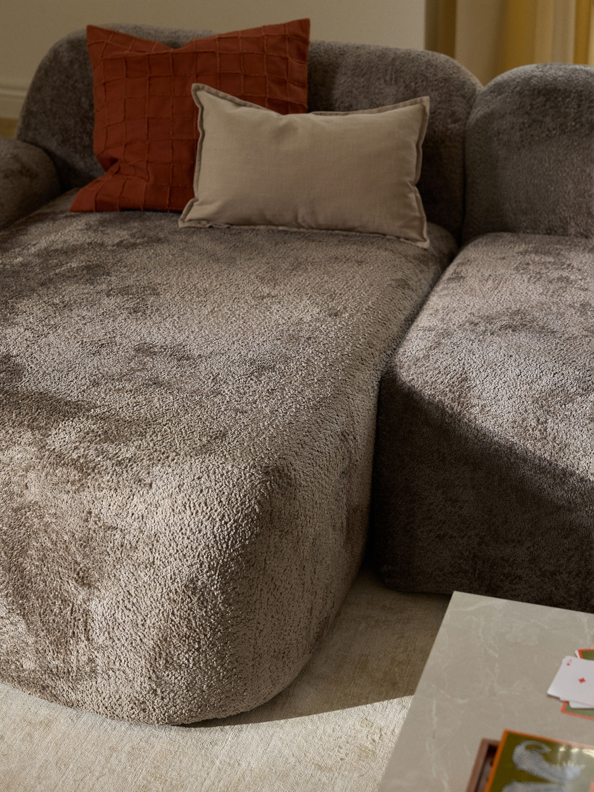 Wolke Modular Teddy Bouclé Corner Sofa (4-seater)