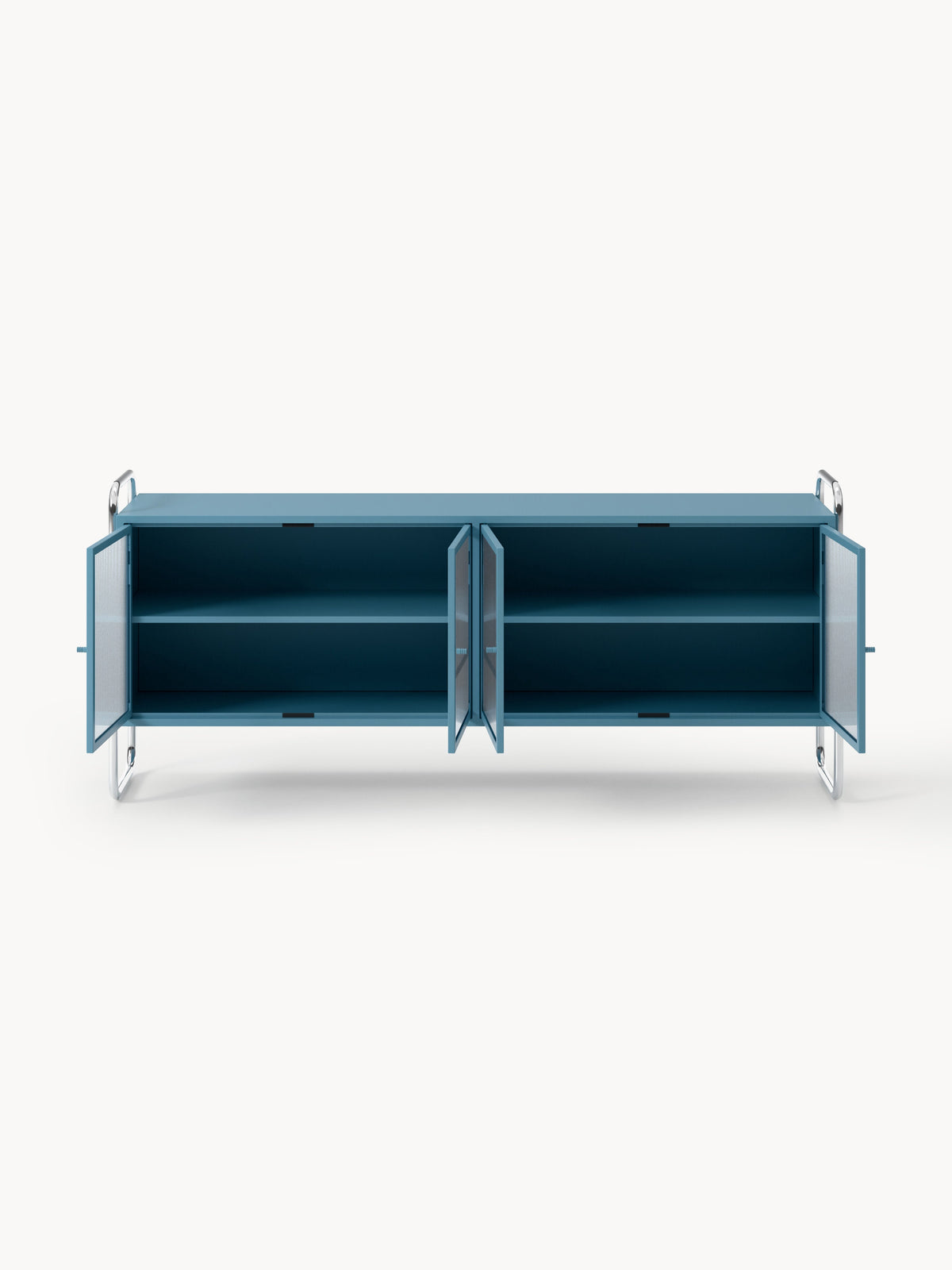 Robyn Metal Sideboard with Glass Front
