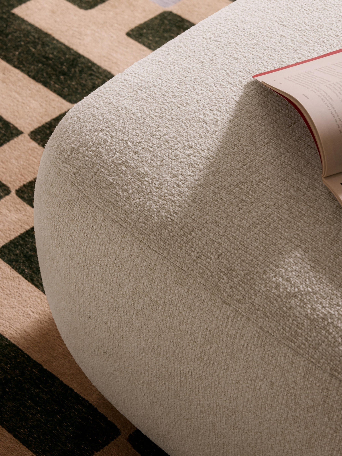 Sofia Bouclé Ottoman