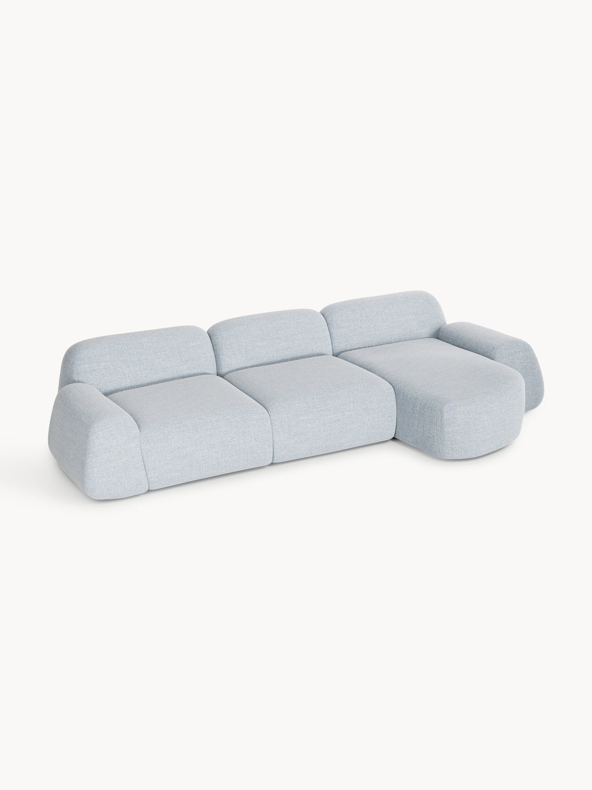 Wolke Modular Bouclé Corner Sofa (4-seater)