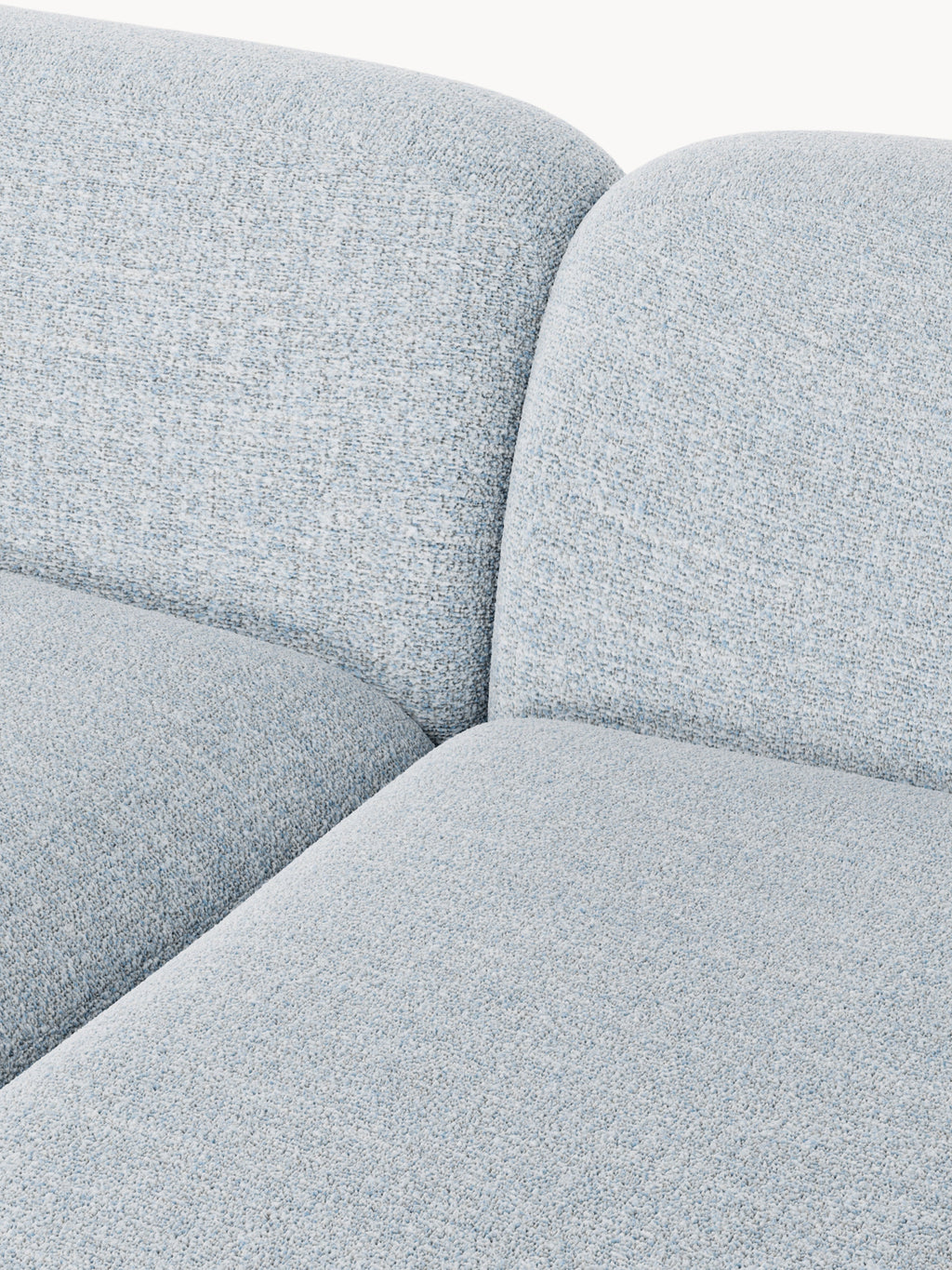 Wolke Modular Bouclé Corner Sofa (4-seater)