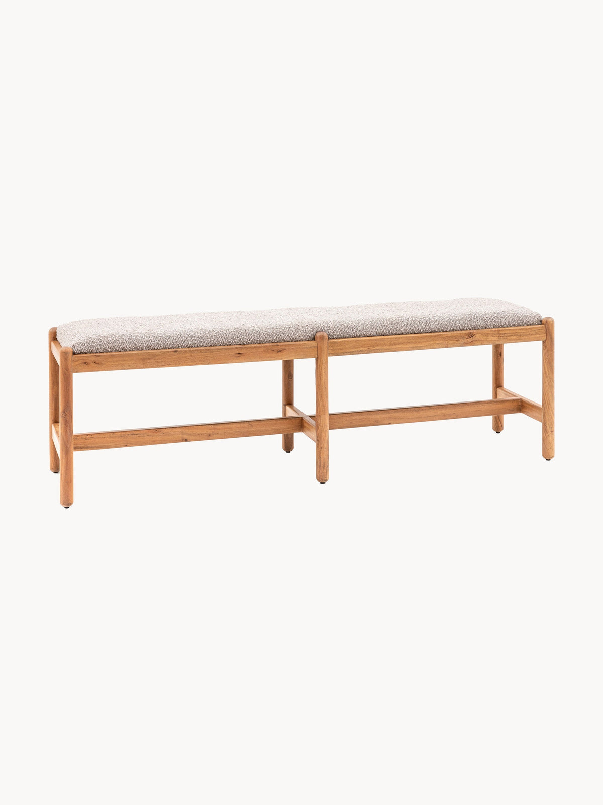 Gallery image 1 - Upholstered Bouclé Bench Cannes