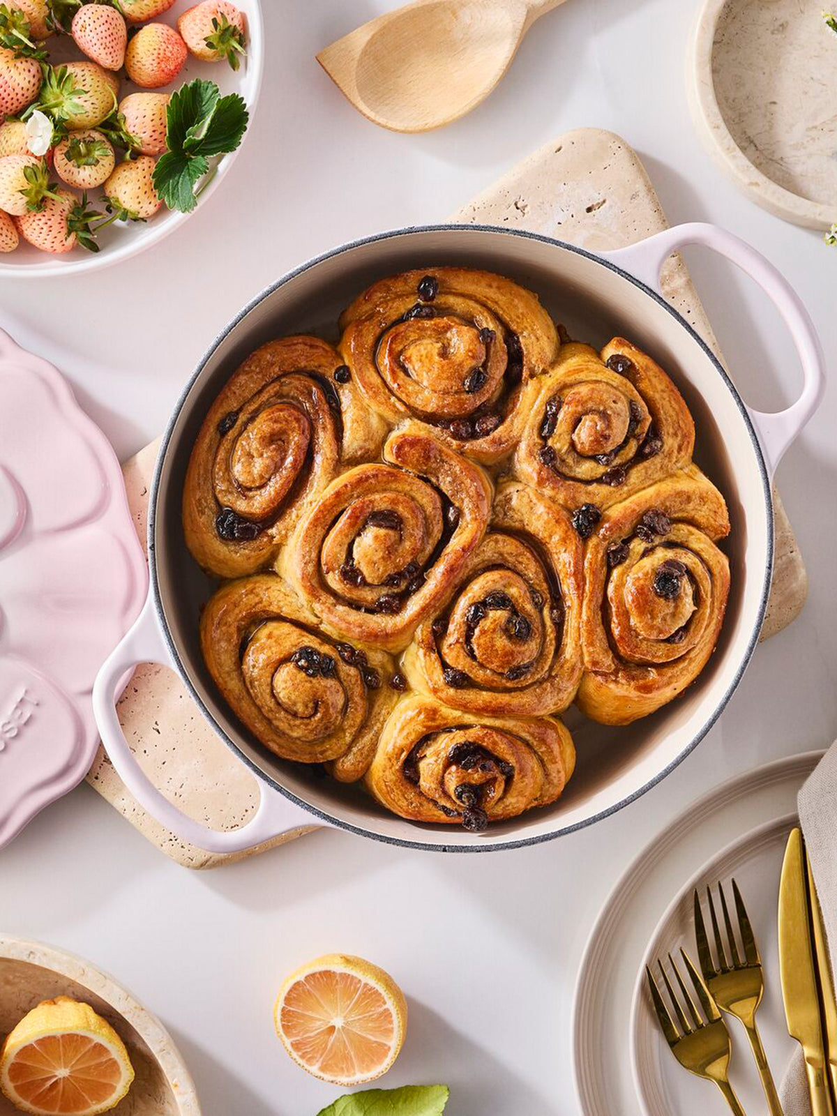 Petal Round Cast Iron Casserole