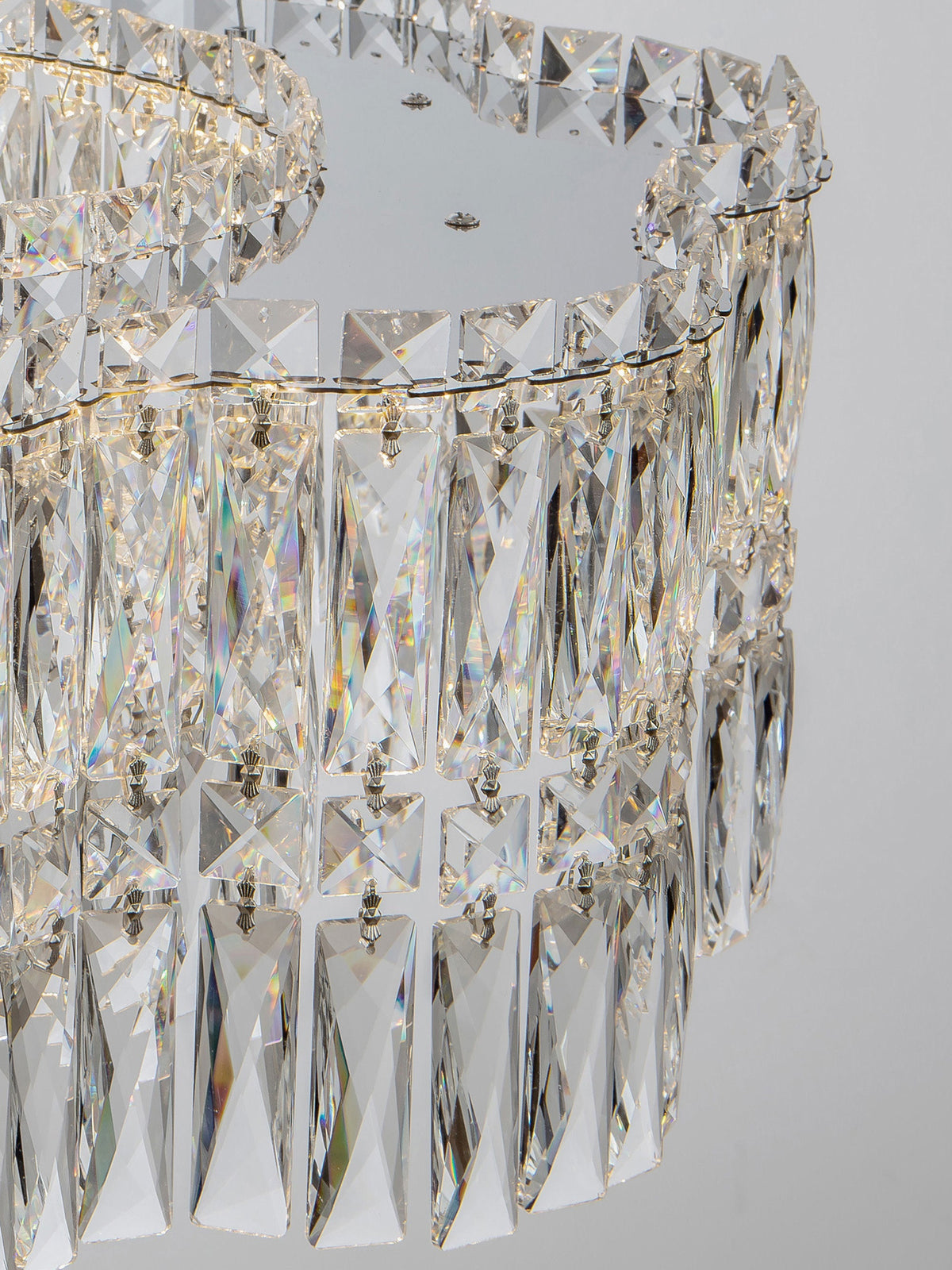 Nuvia Dimmable LED Crystal Glass Chandelier